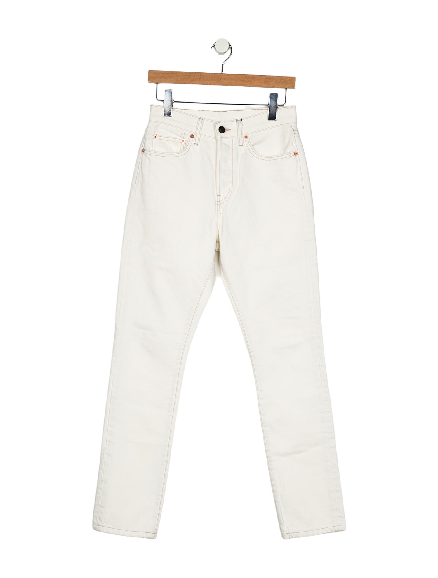 WARDROBE.NYC High-Rise Straight Leg Jeans