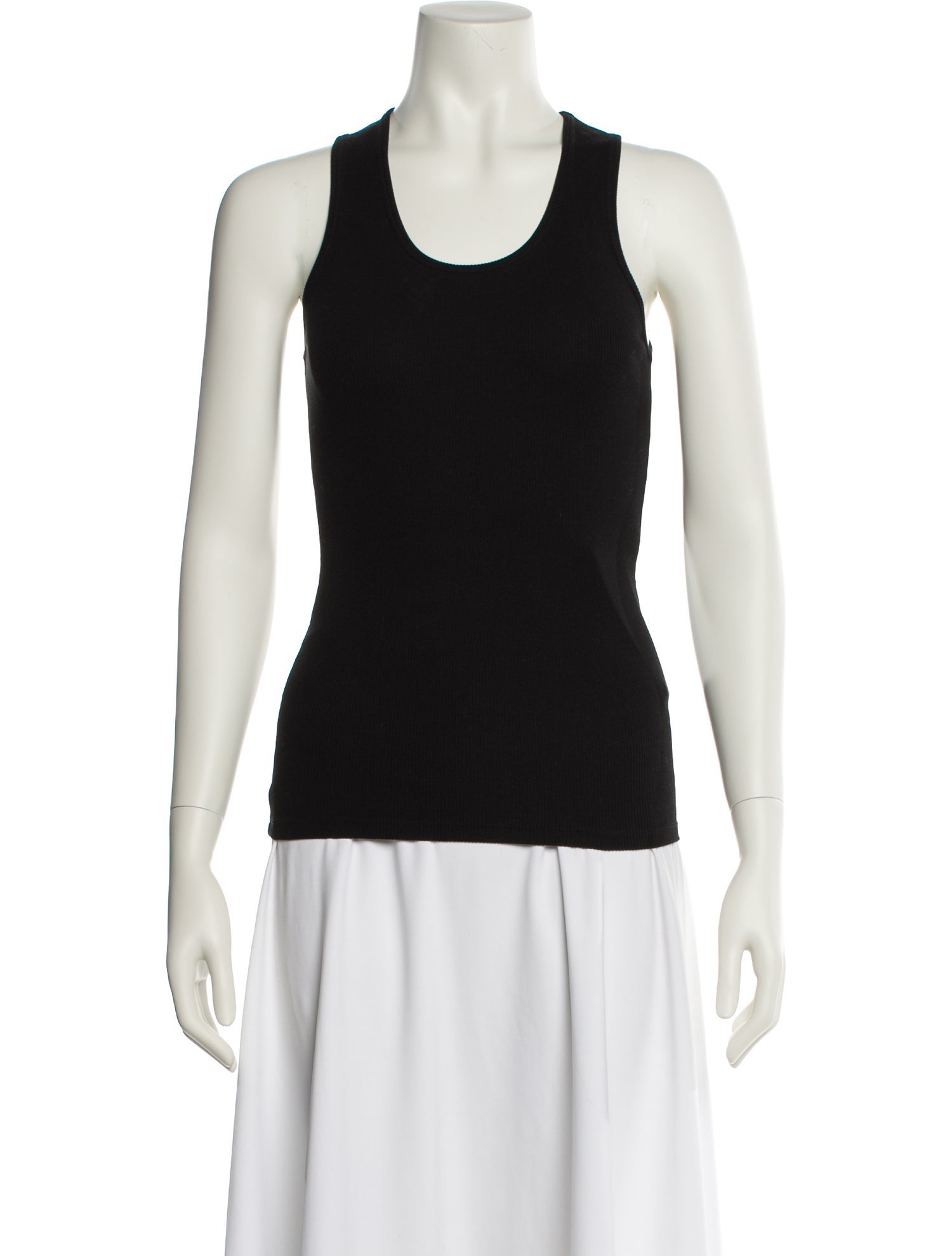 WARDROBE.NYC Scoop Neck Sleeveless Top