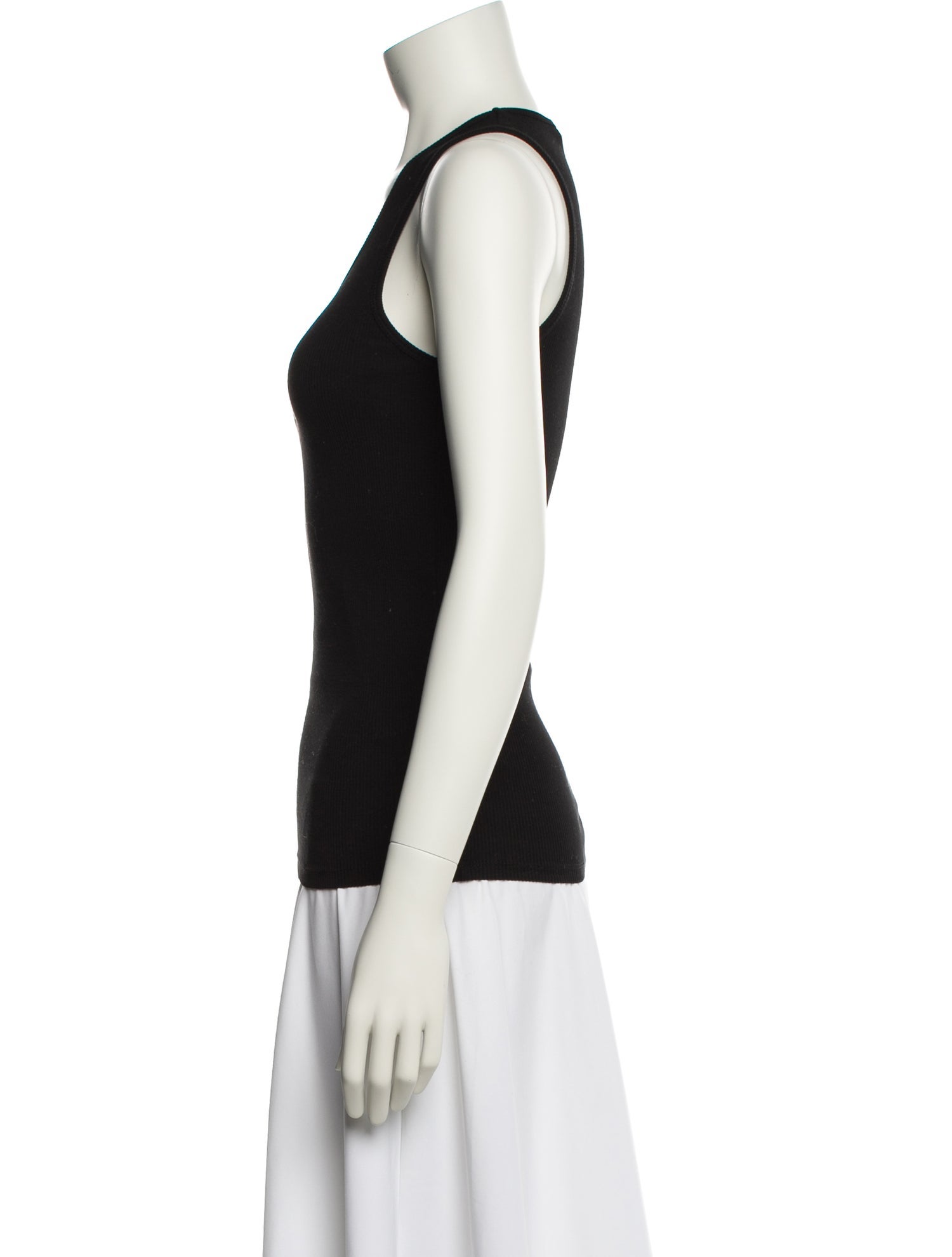 WARDROBE.NYC Scoop Neck Sleeveless Top
