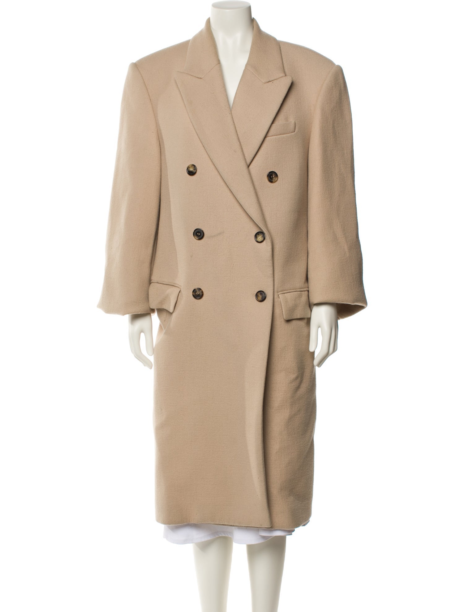 WARDROBE.NYC Virgin Wool Faux Fur Coat