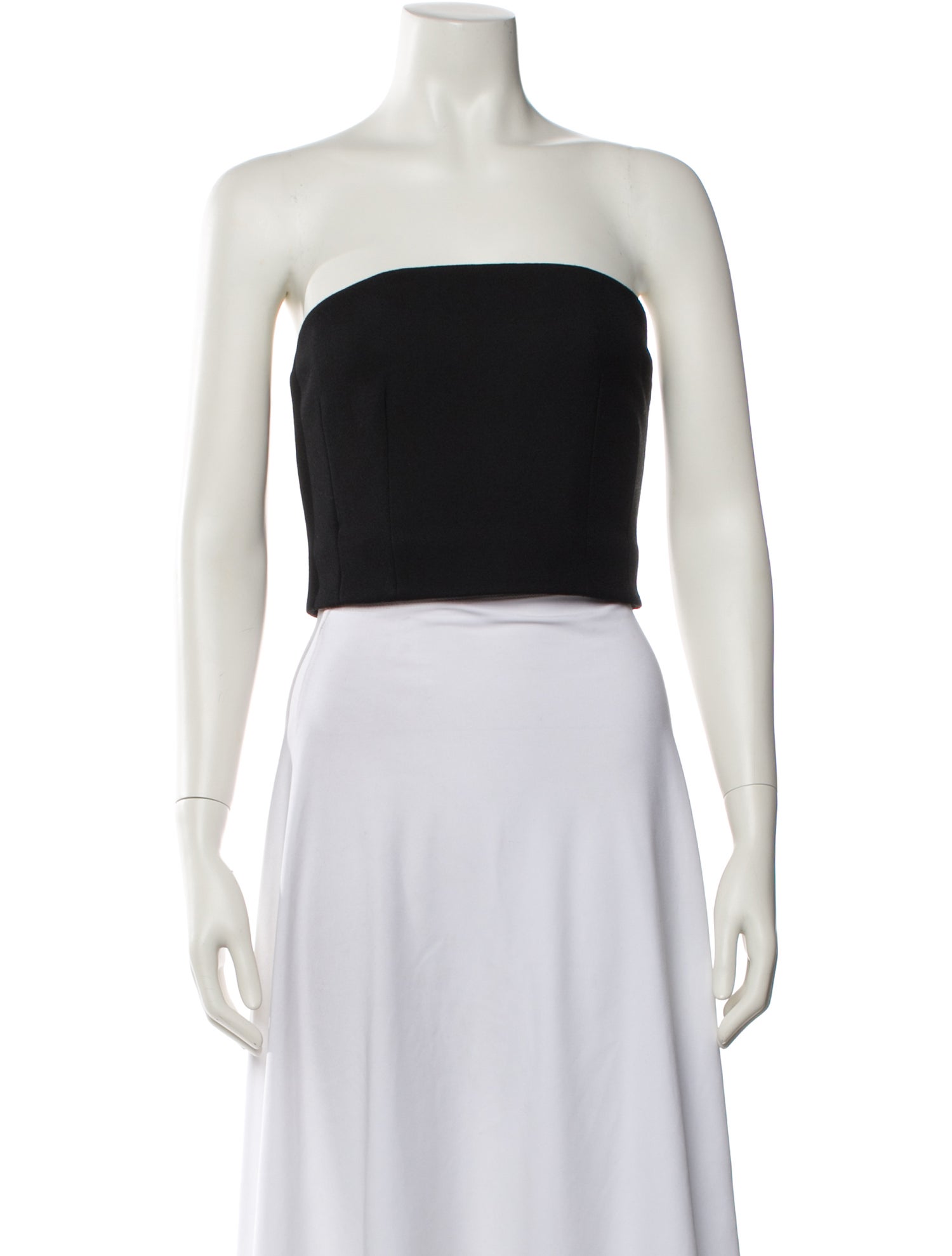 WARDROBE.NYC Virgin Wool Strapless Crop Top