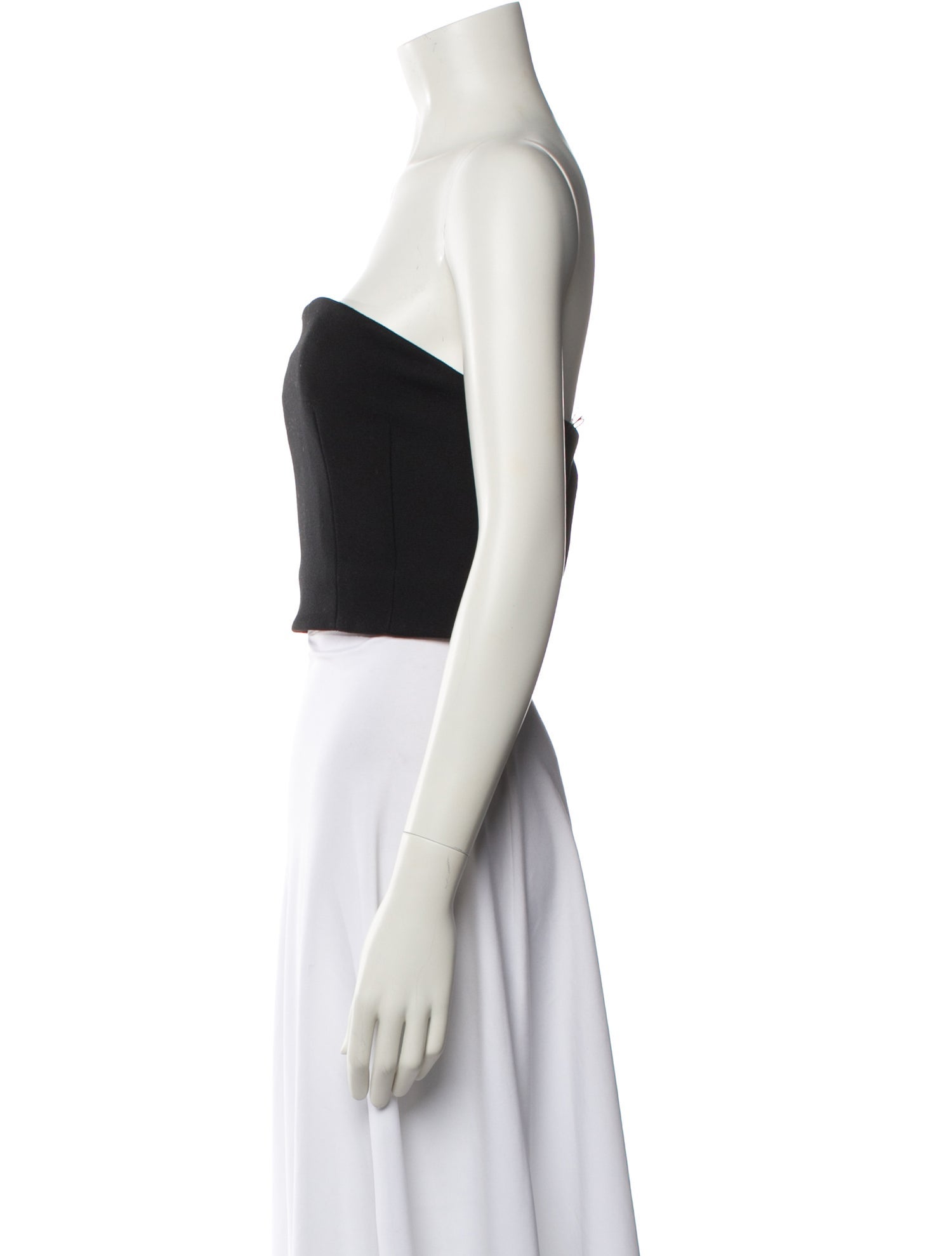 WARDROBE.NYC Virgin Wool Strapless Crop Top