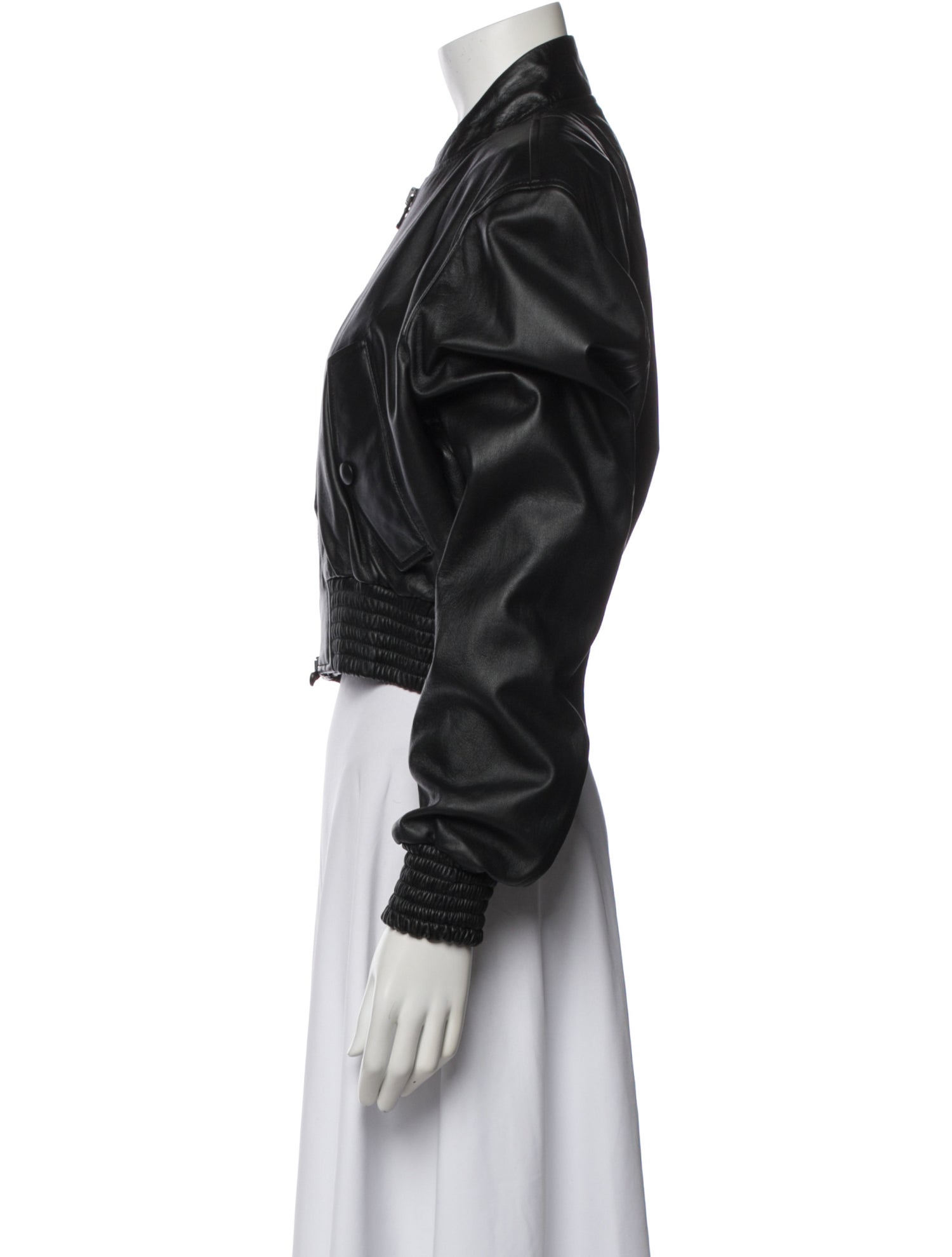 WARDROBE.NYC Leather Bomber Jacket