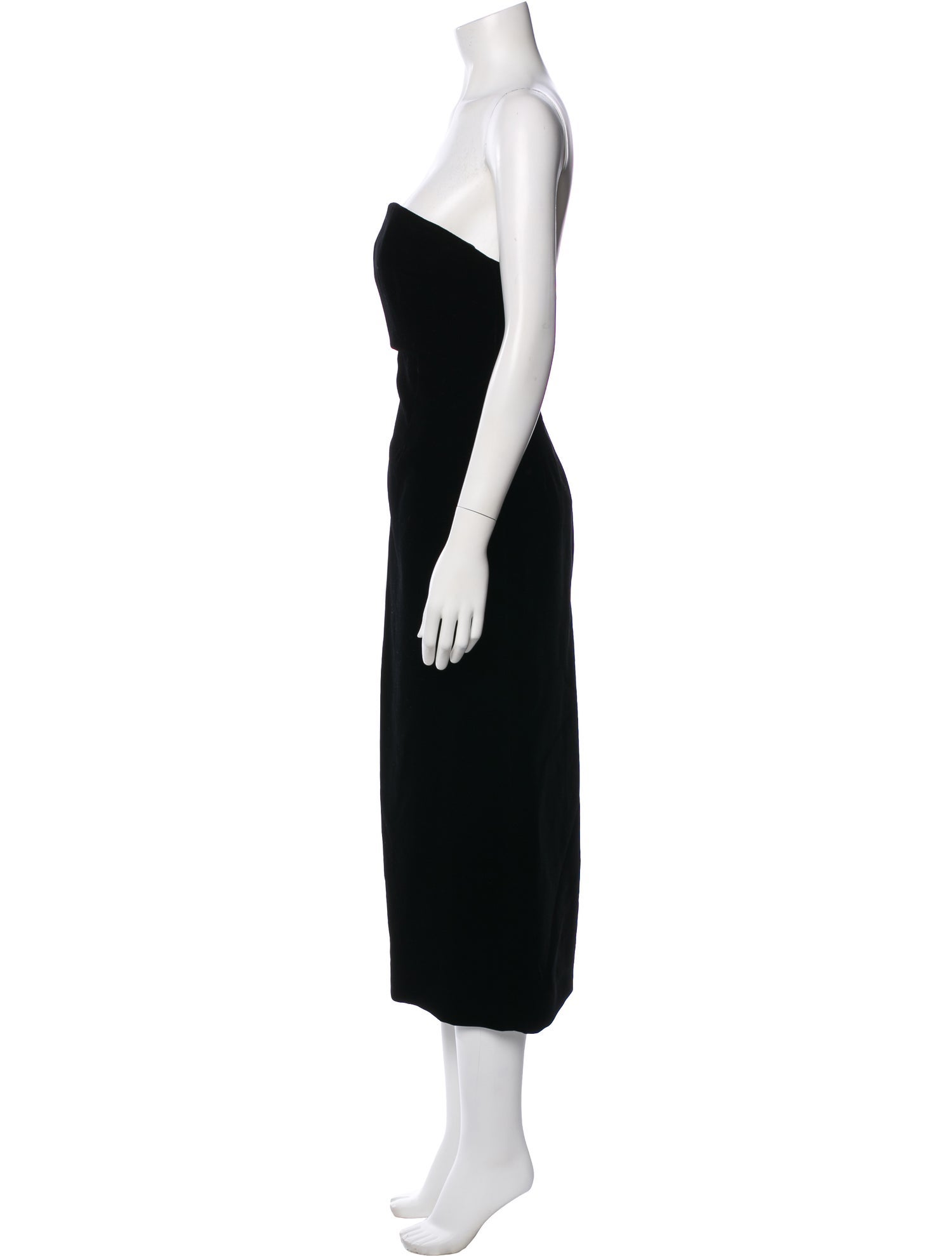 WARDROBE.NYC Strapless Midi Length Dress