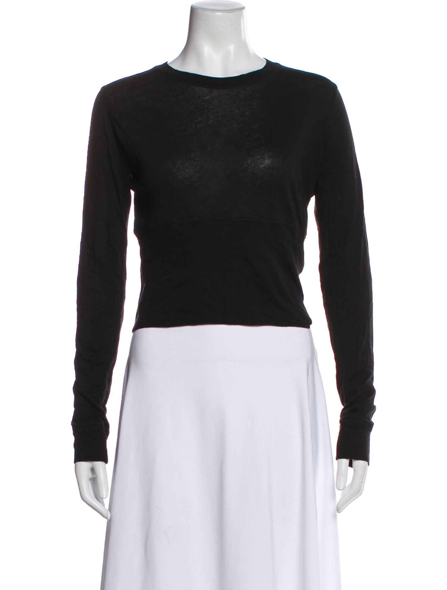 WARDROBE.NYC Crew Neck Long Sleeve Top