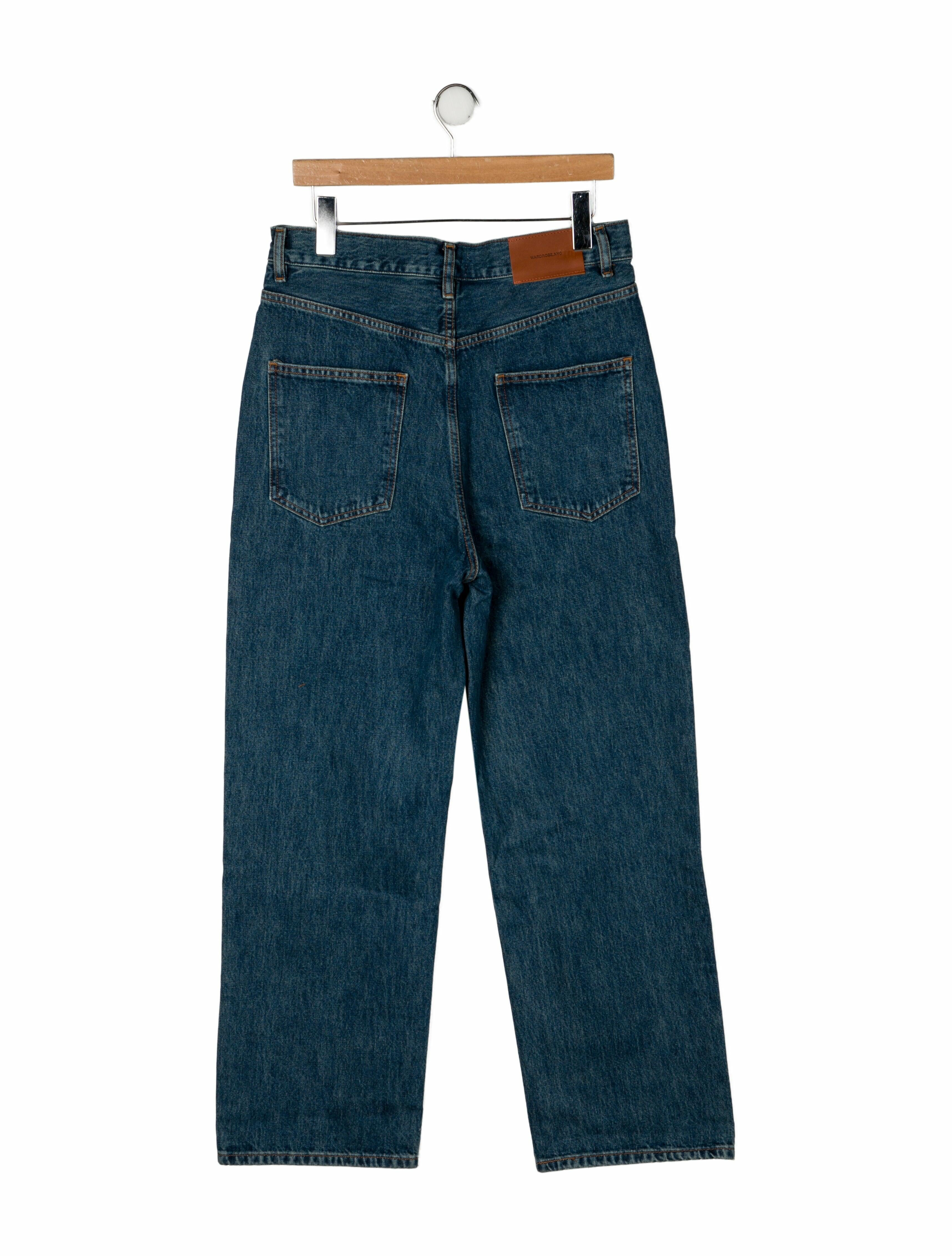 WARDROBE.NYC High-Rise Straight Leg Jeans w/ Tags
