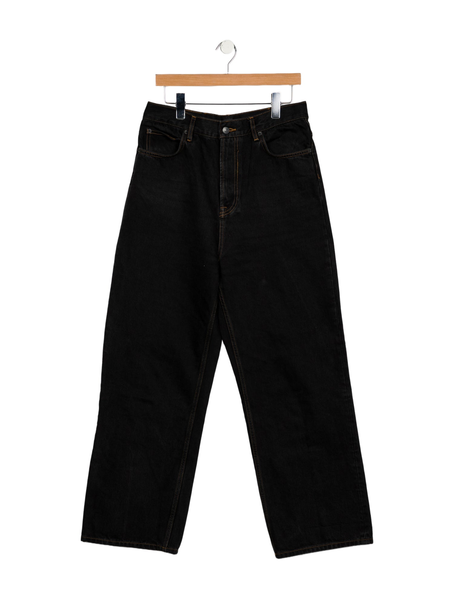 WARDROBE.NYC High-Rise Wide Leg Jeans
