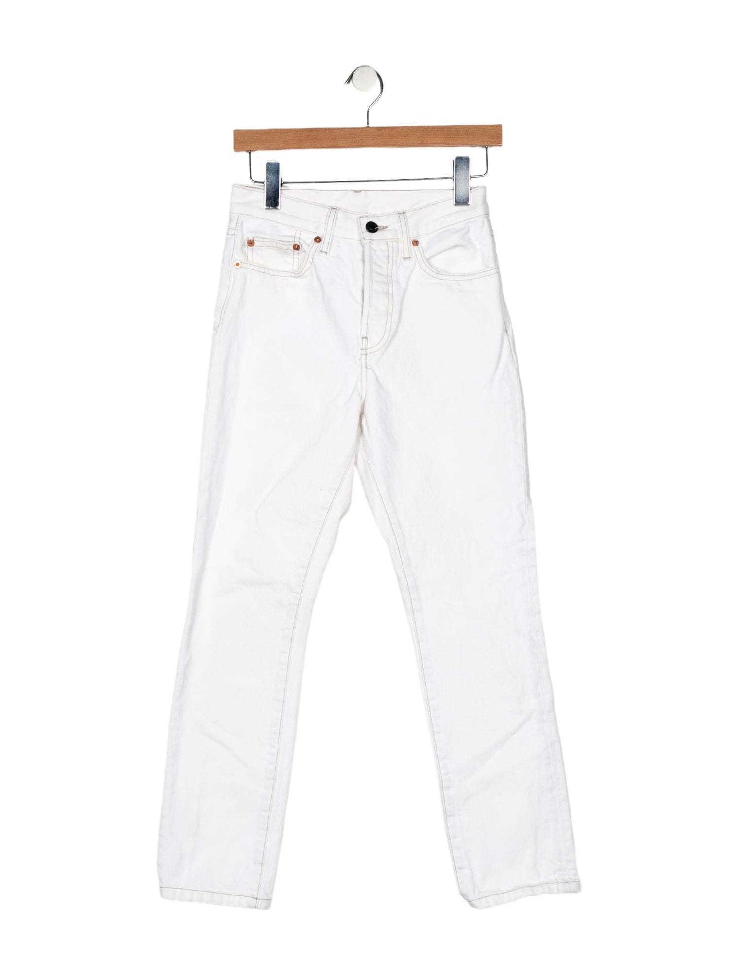 WARDROBE.NYC High-Rise Skinny Leg Jeans