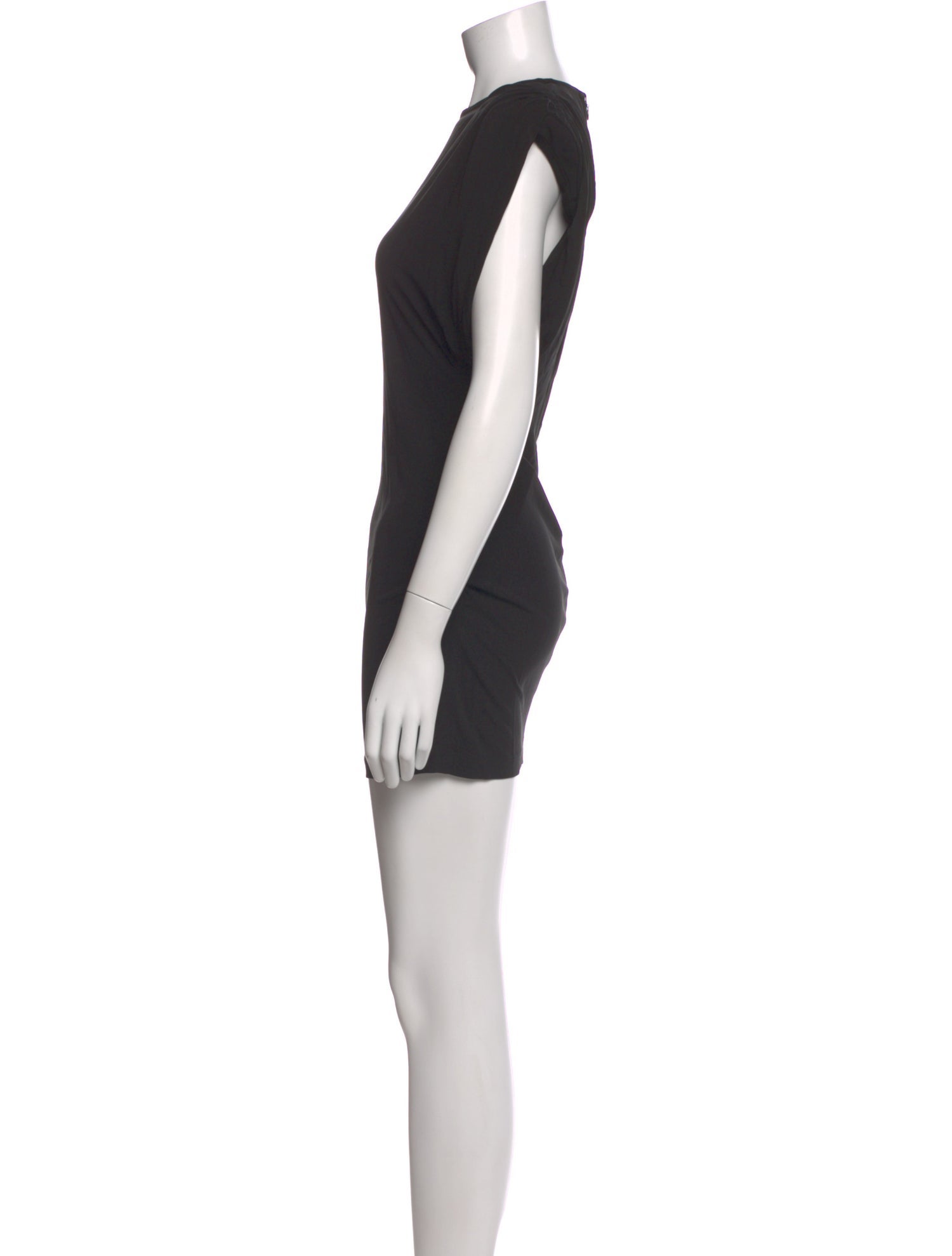 WARDROBE.NYC Crew Neck Mini Dress