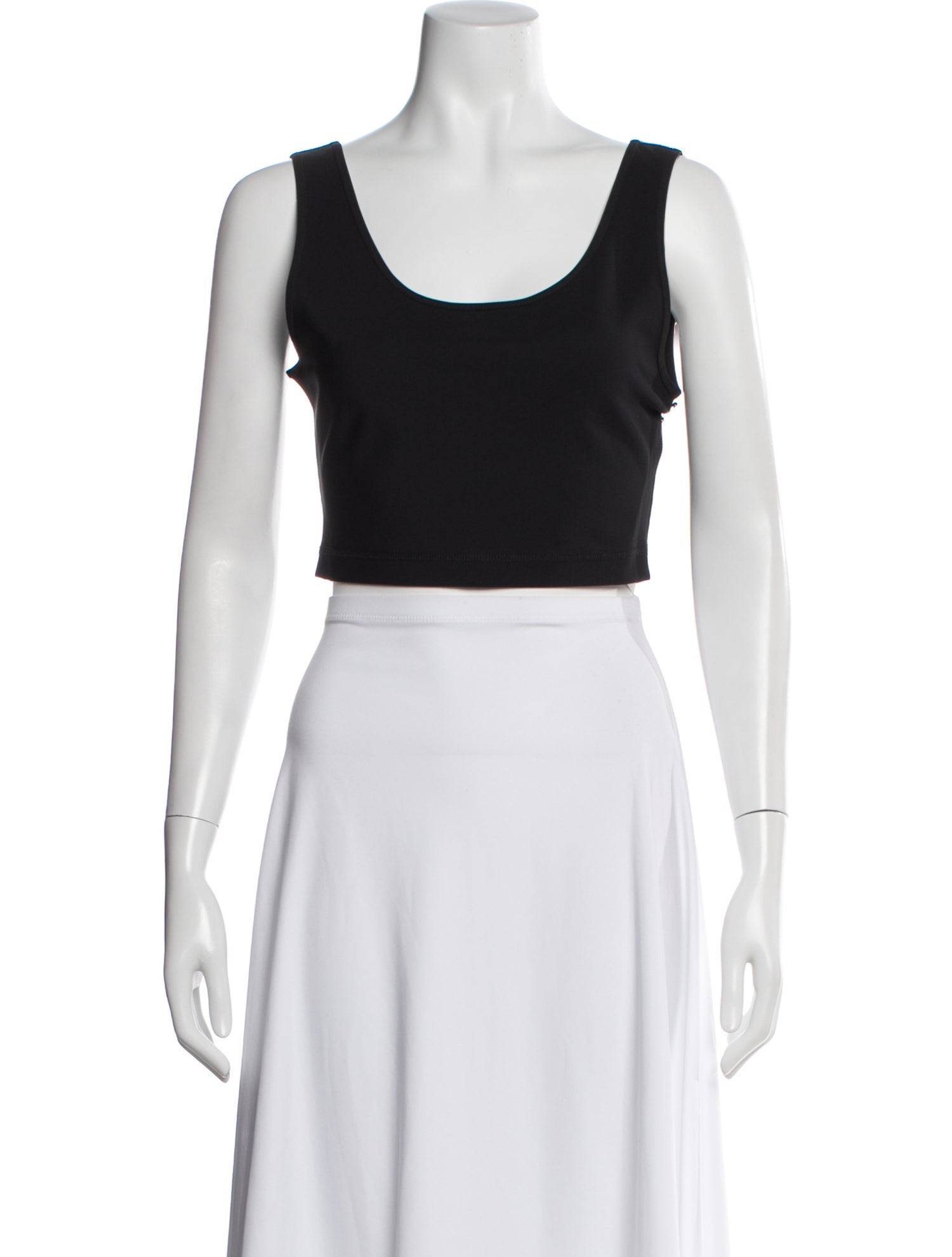 WARDROBE.NYC Scoop Neck Sleeveless Crop Top