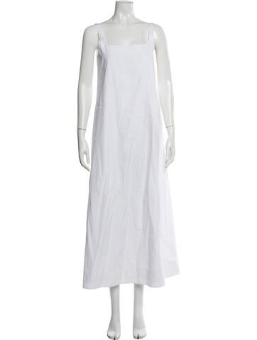 Pre-owned Wardrobe.nyc Square Neckline Long Dress In White