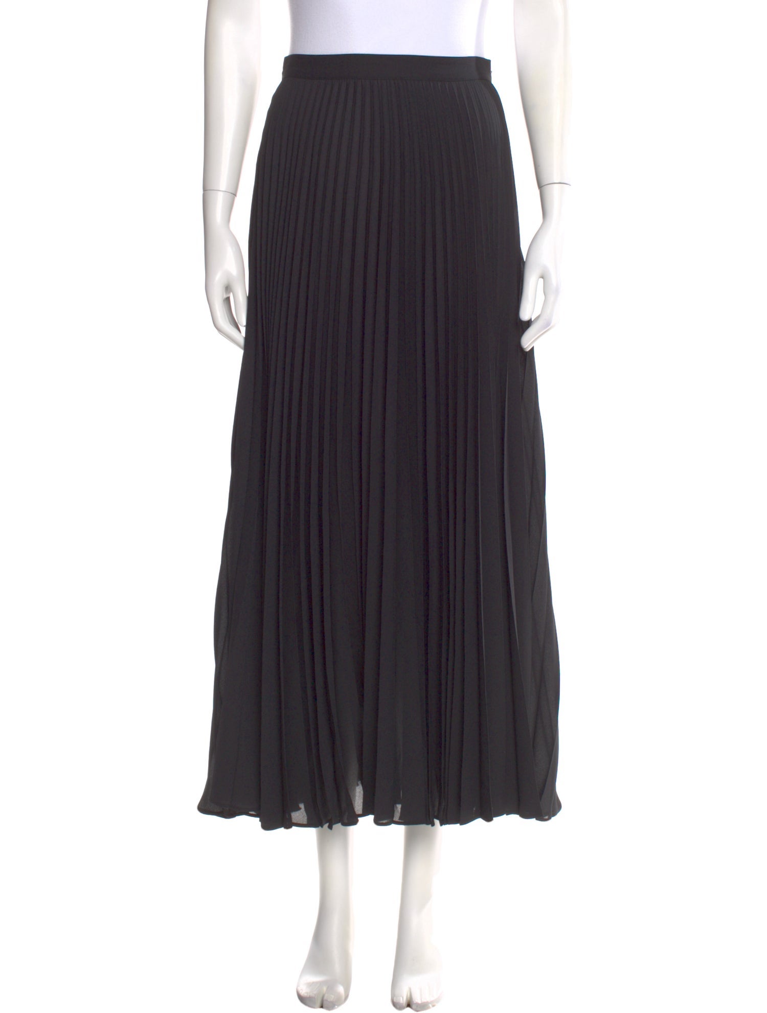 WARDROBE.NYC Silk Midi Length Skirt