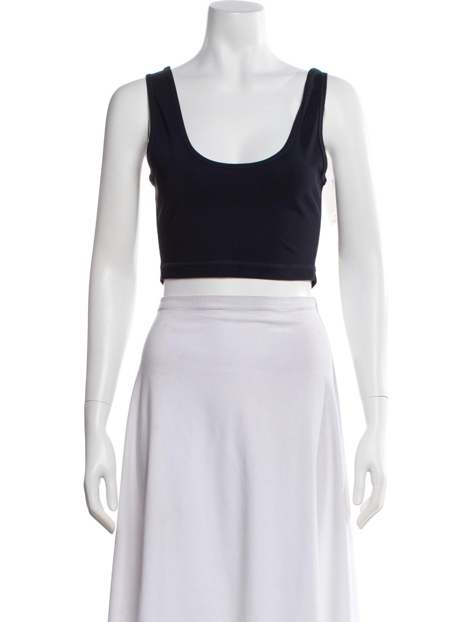 WARDROBE.NYC Scoop Neck Sleeveless Crop Top
