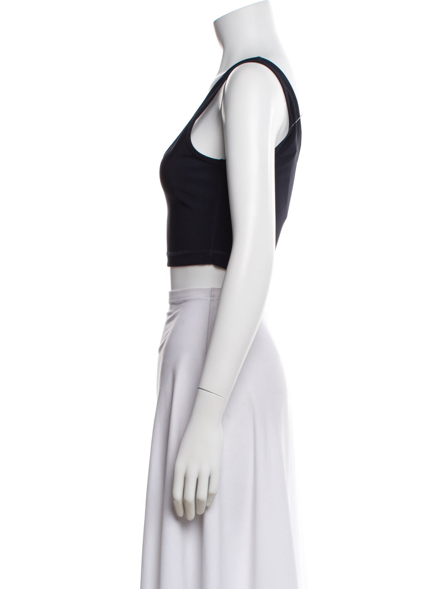 WARDROBE.NYC Scoop Neck Sleeveless Crop Top