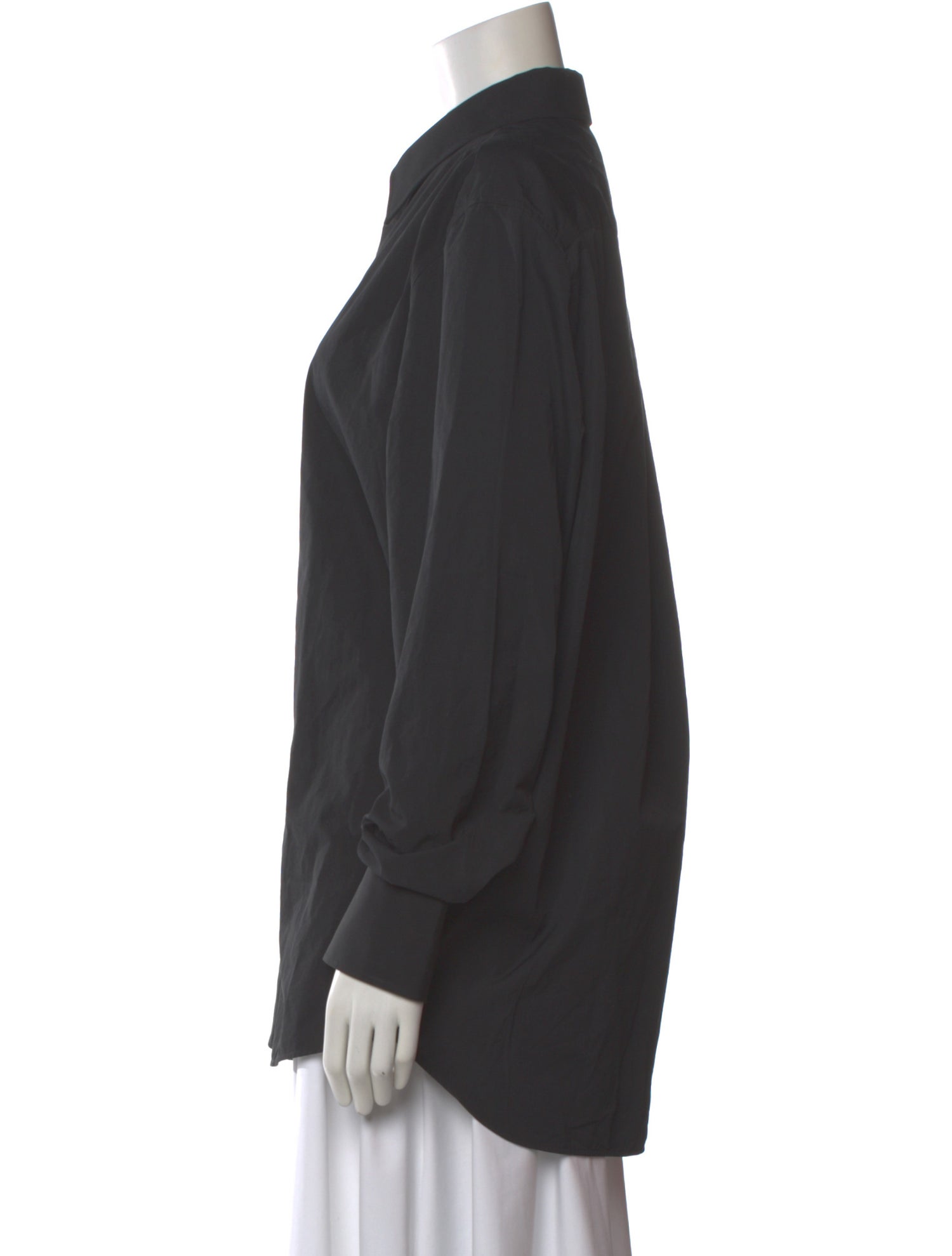WARDROBE.NYC Long Sleeve Button-Up Top
