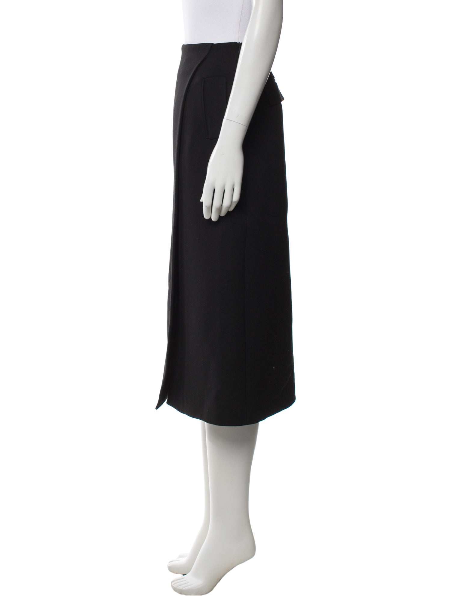 WARDROBE.NYC Virgin Wool Midi Length Skirt