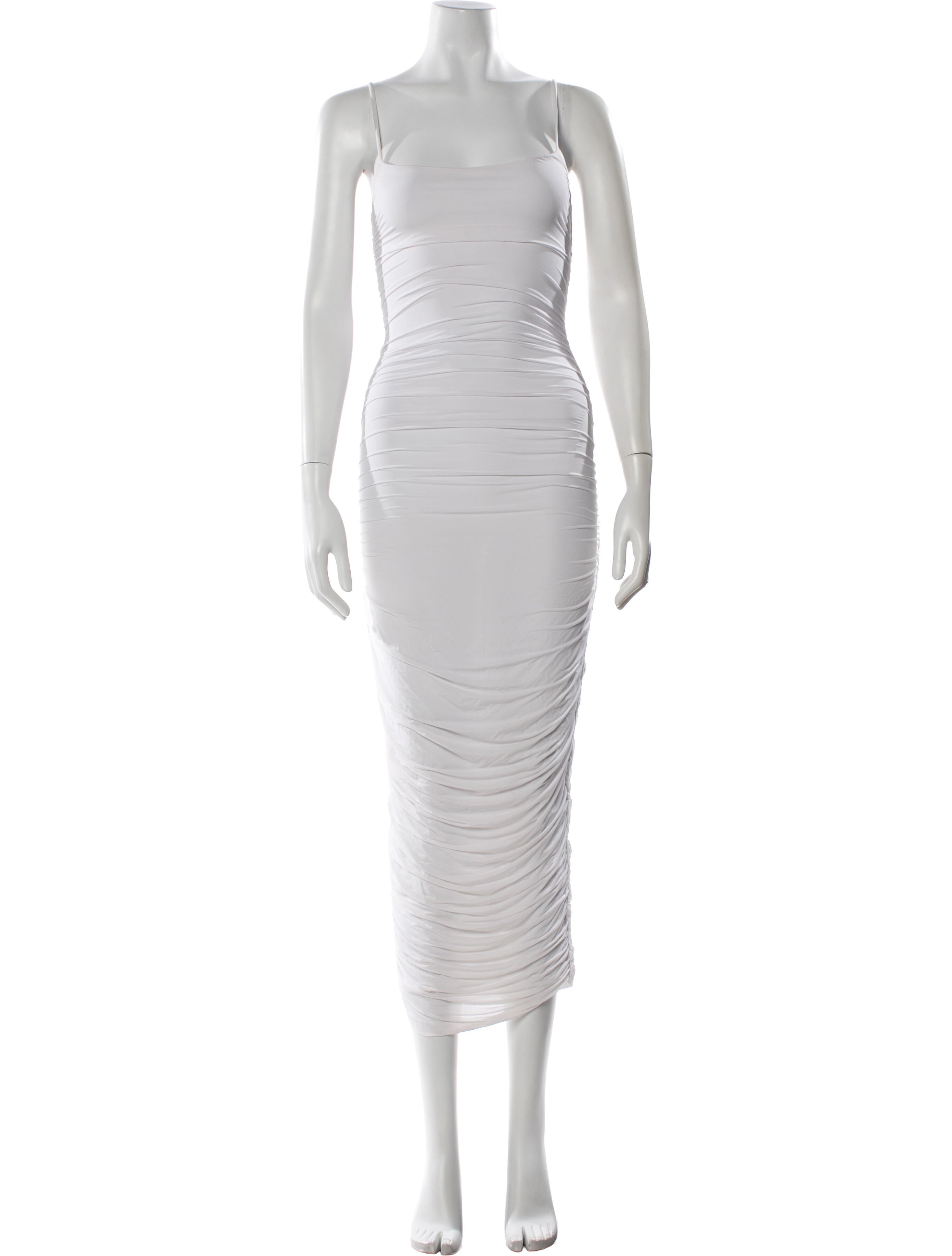 WARDROBE.NYC Square Neckline Long Dress