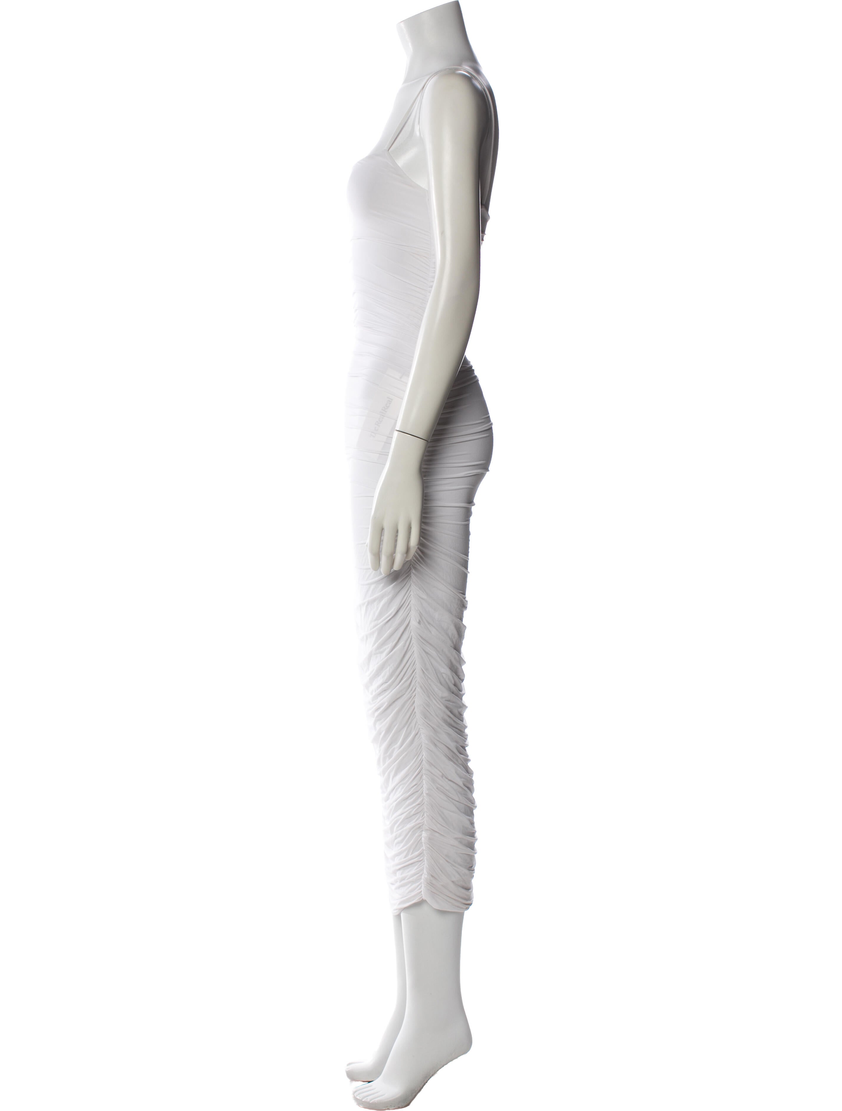WARDROBE.NYC Square Neckline Long Dress