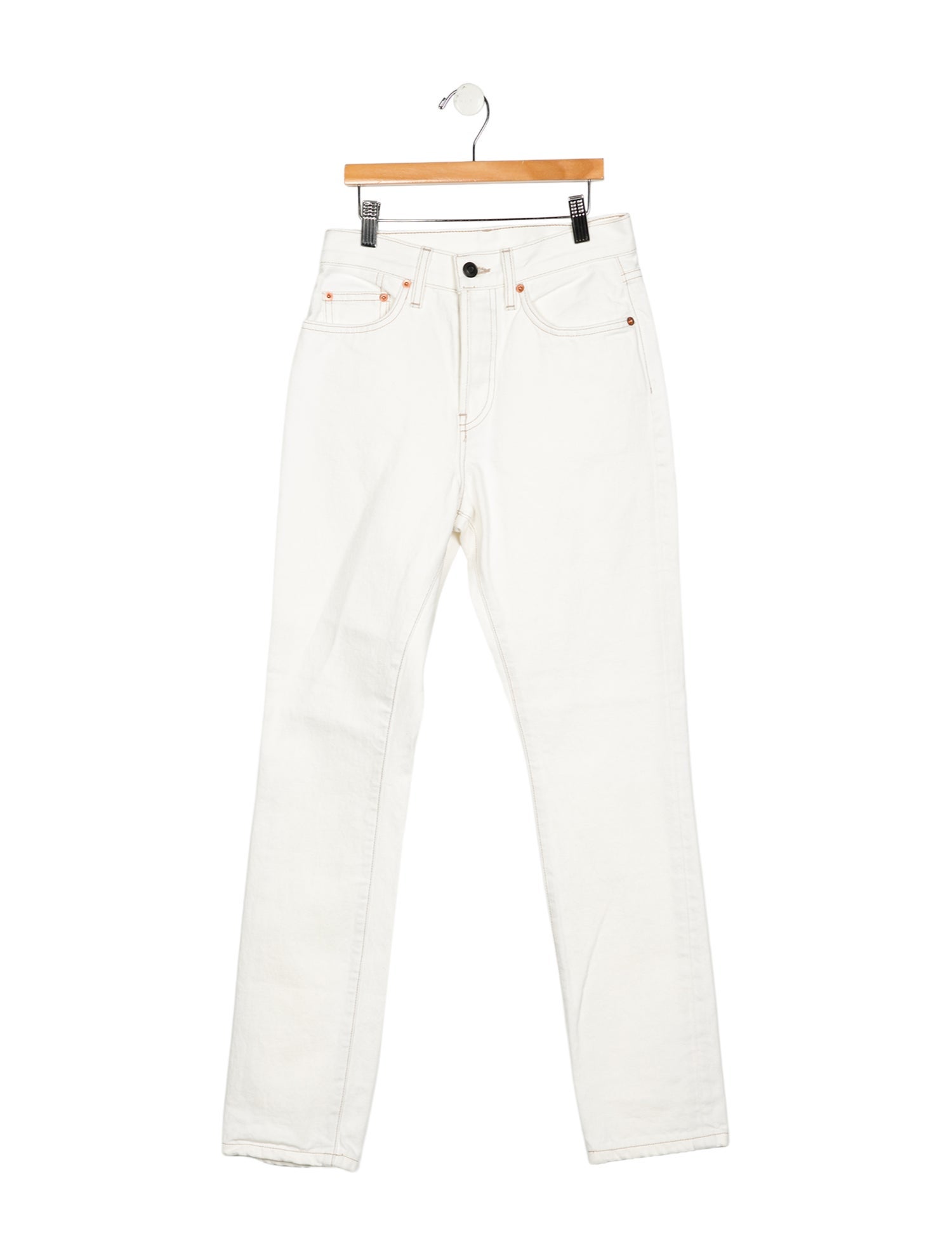 WARDROBE.NYC High-Rise Straight Leg Jeans