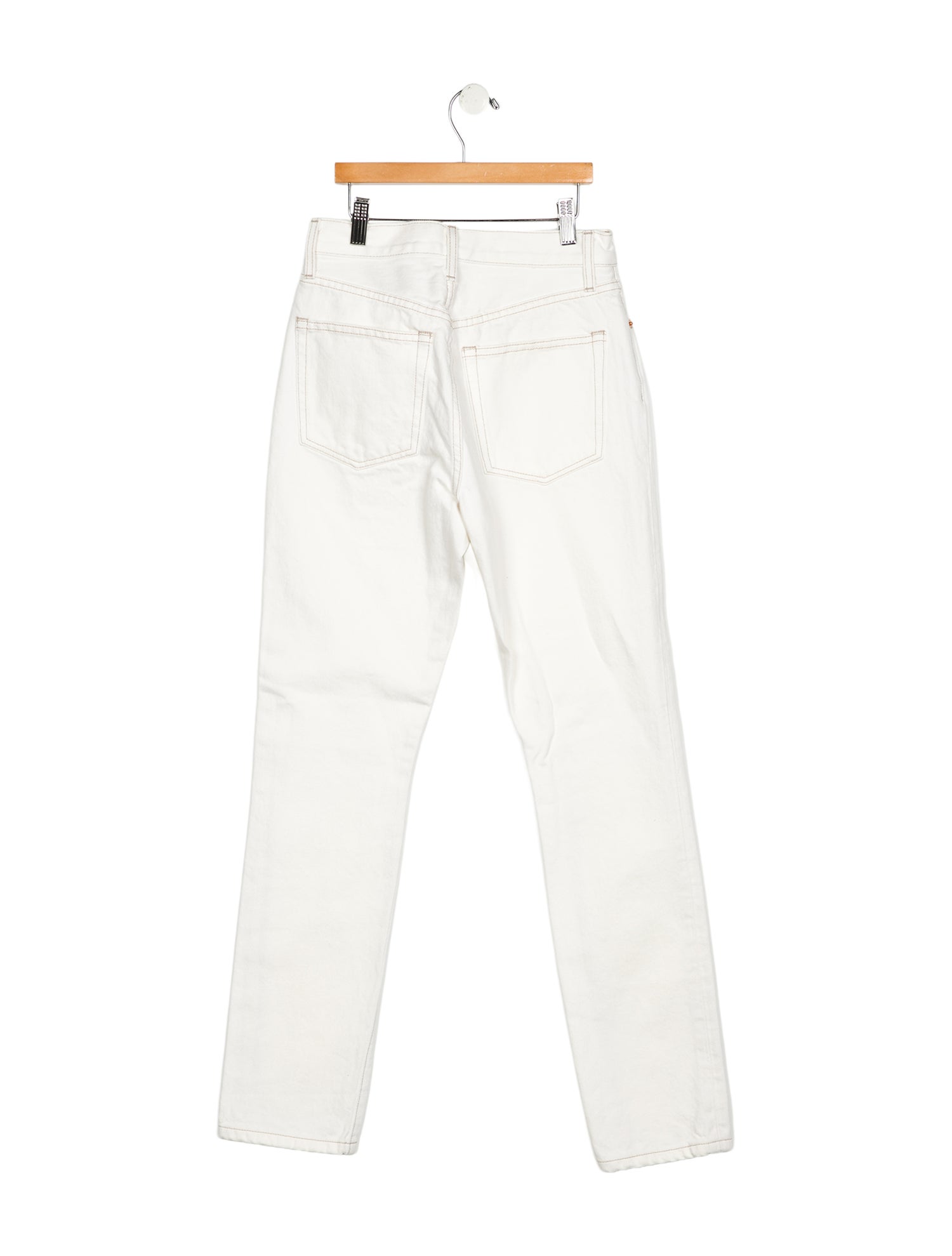 WARDROBE.NYC High-Rise Straight Leg Jeans