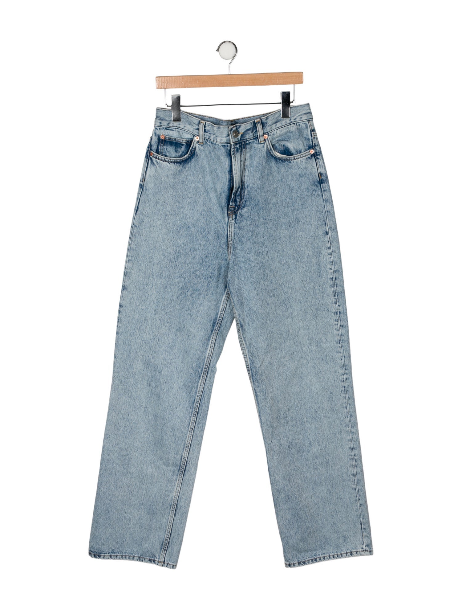 WARDROBE.NYC High-Rise Wide Leg Jeans