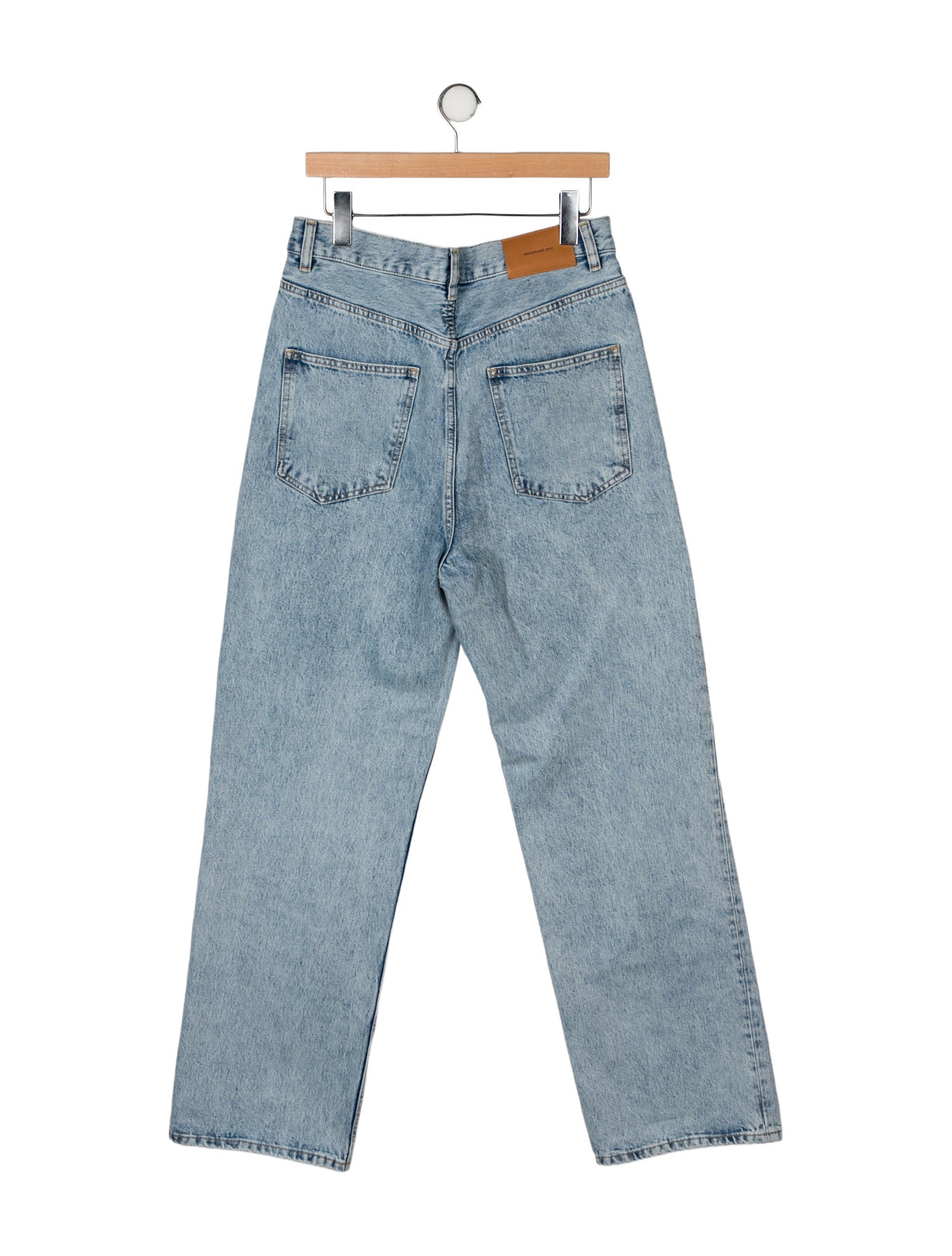 WARDROBE.NYC High-Rise Wide Leg Jeans