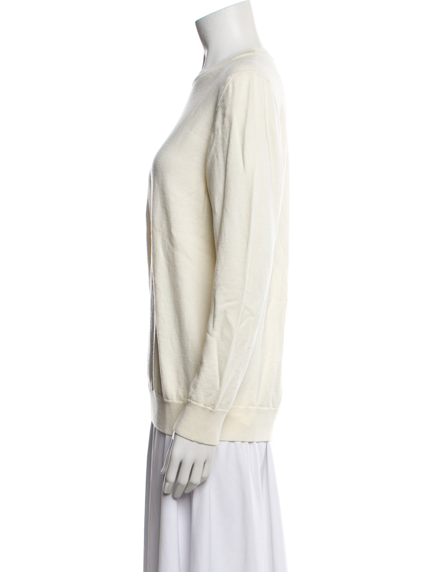 WARDROBE.NYC Wool Bateau Neckline Sweater