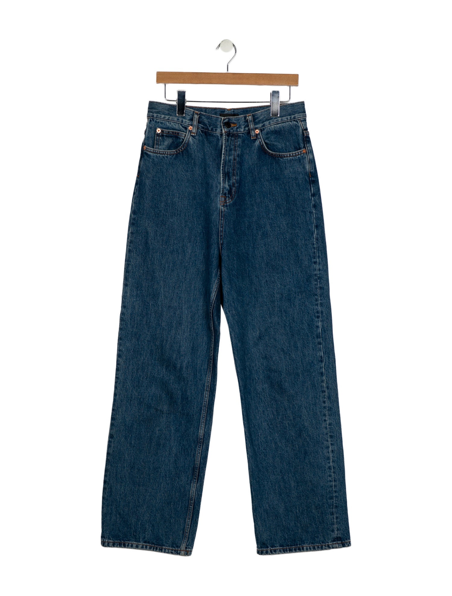 WARDROBE.NYC High-Rise Wide Leg Jeans