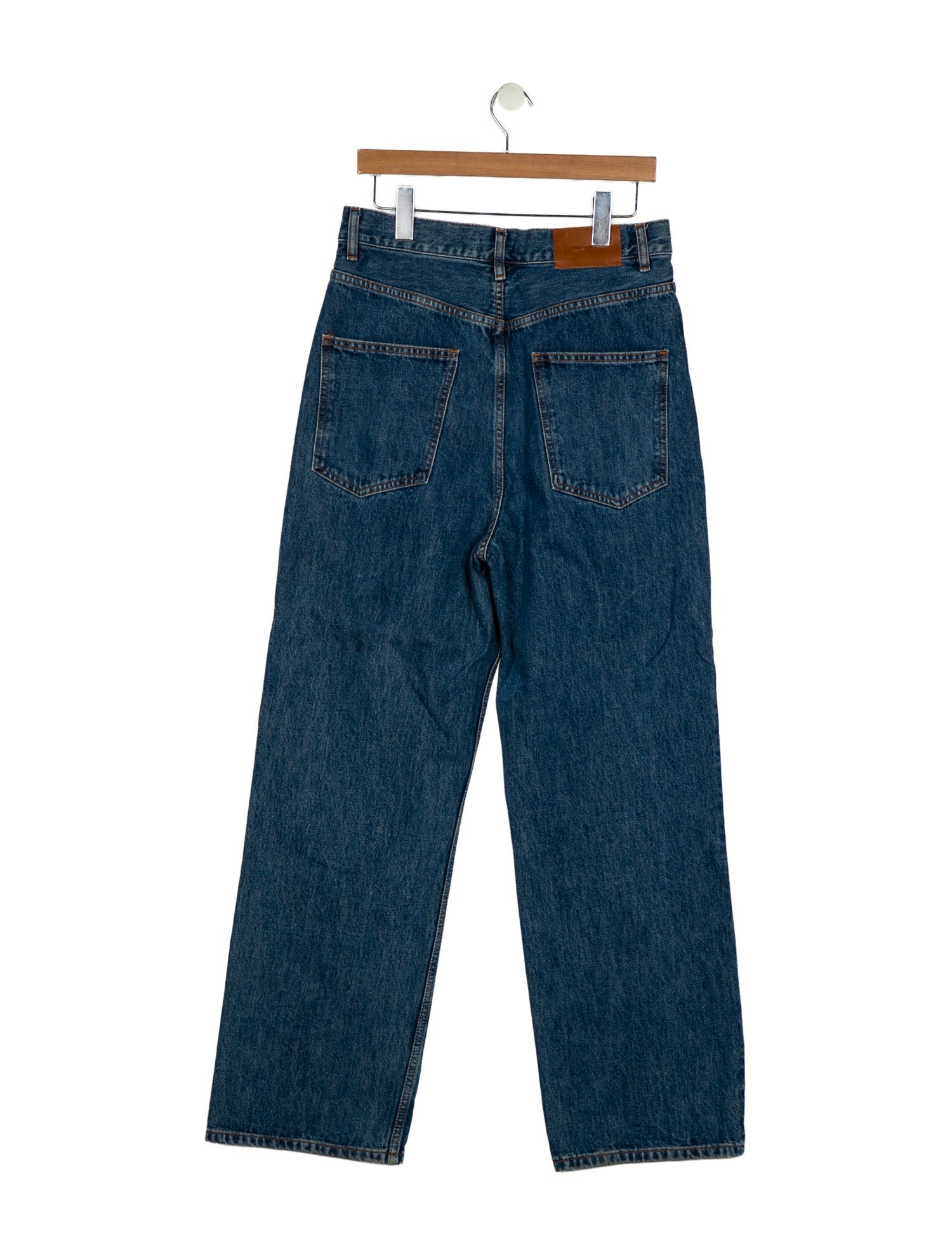 WARDROBE.NYC High-Rise Wide Leg Jeans