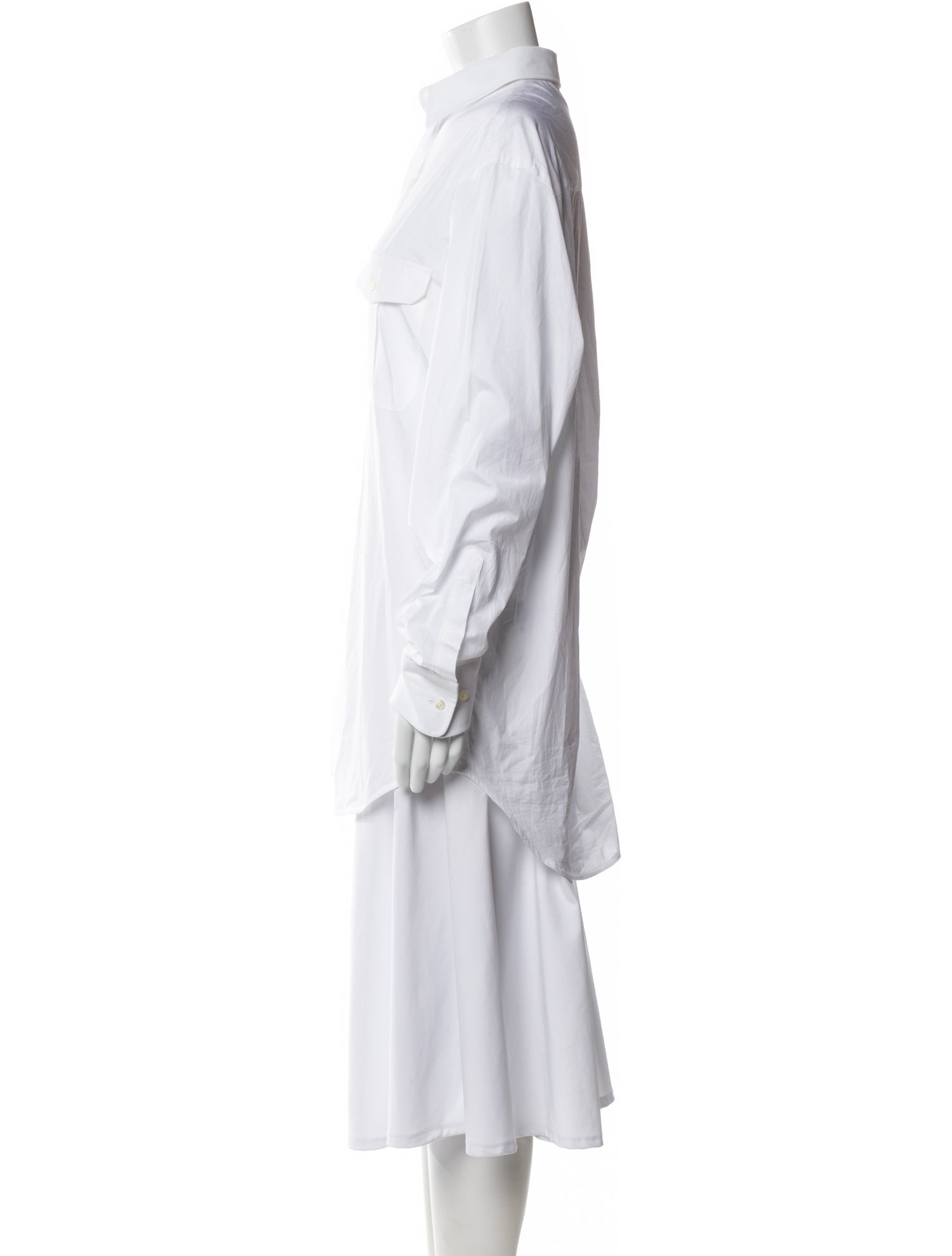 WARDROBE.NYC Long Sleeve Button-Up Top