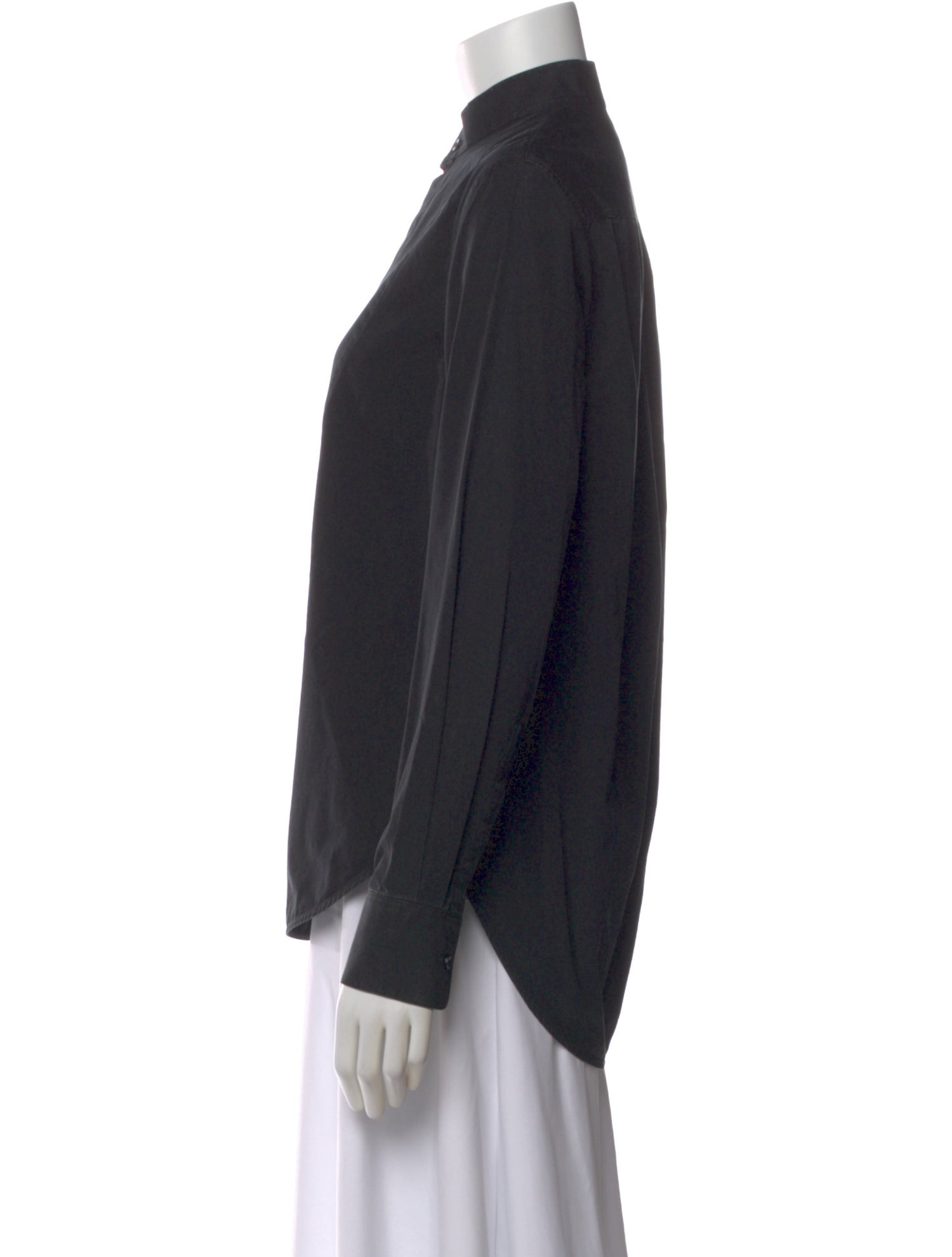 WARDROBE.NYC Long Sleeve Button-Up Top