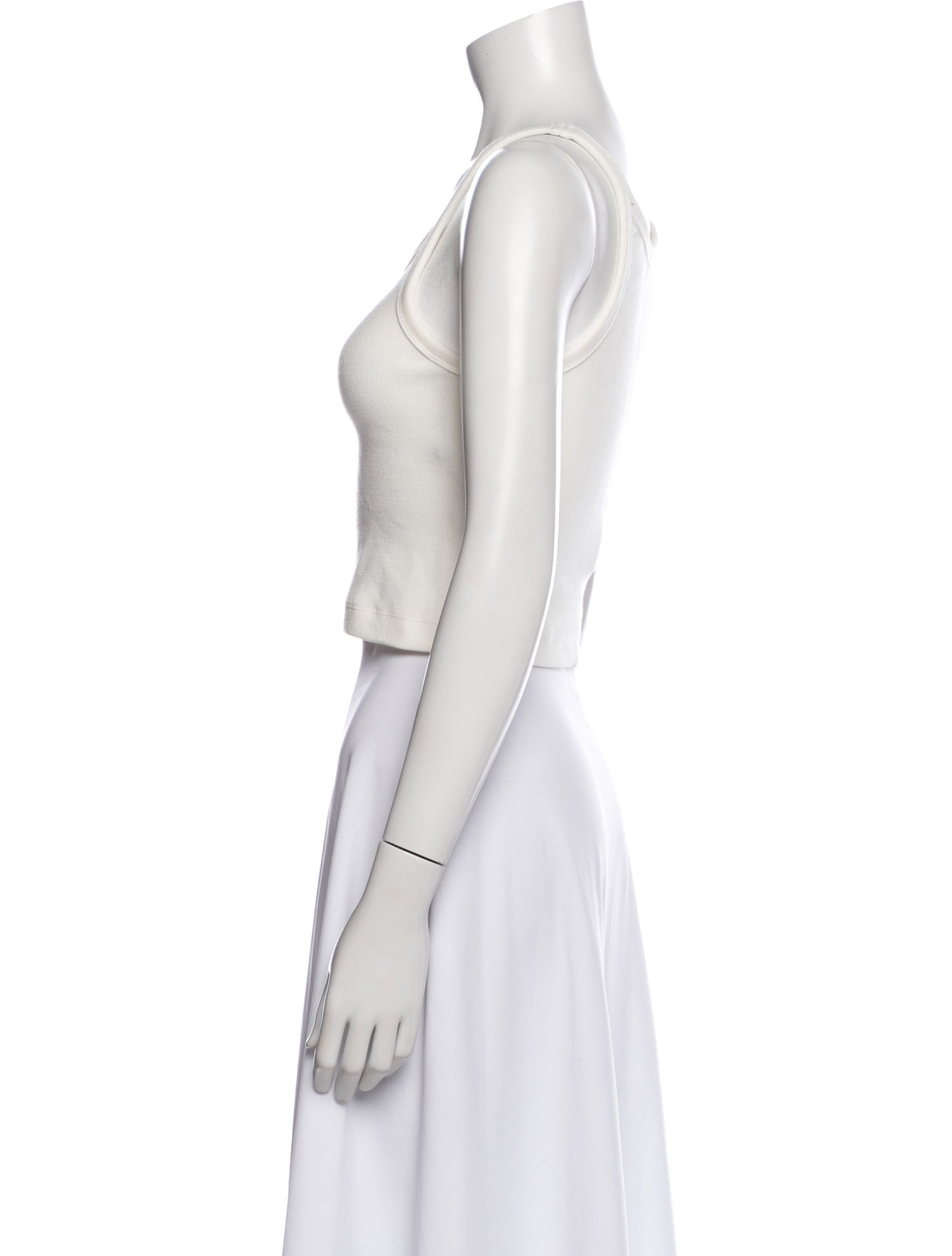 WARDROBE.NYC Scoop Neck Sleeveless Top