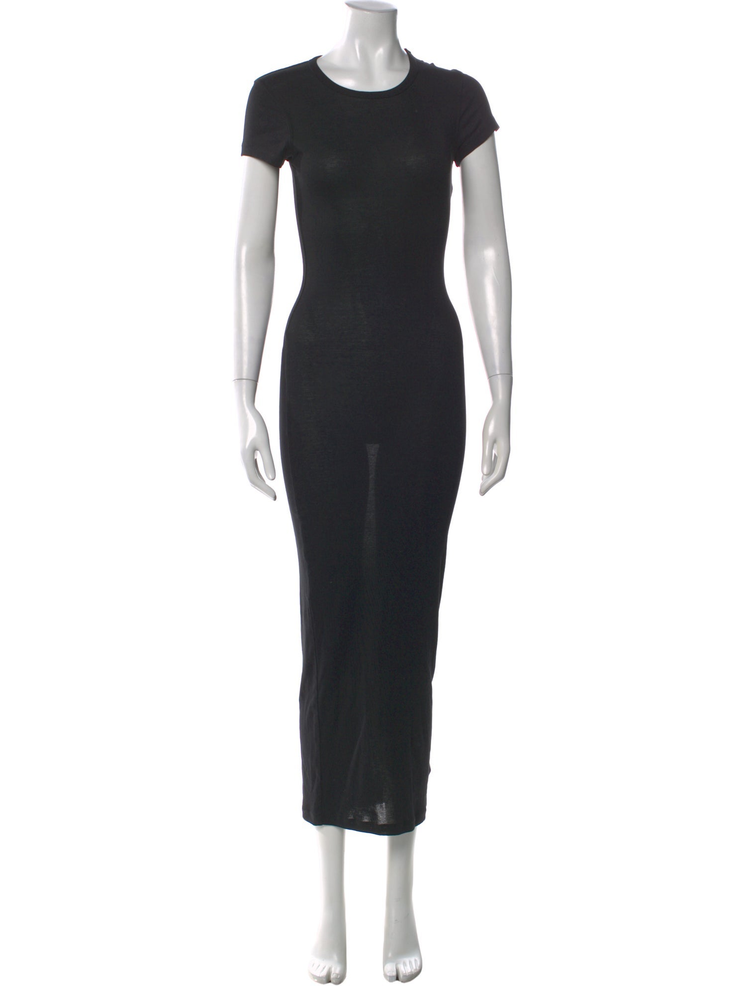 WARDROBE.NYC Crew Neck Long Dress