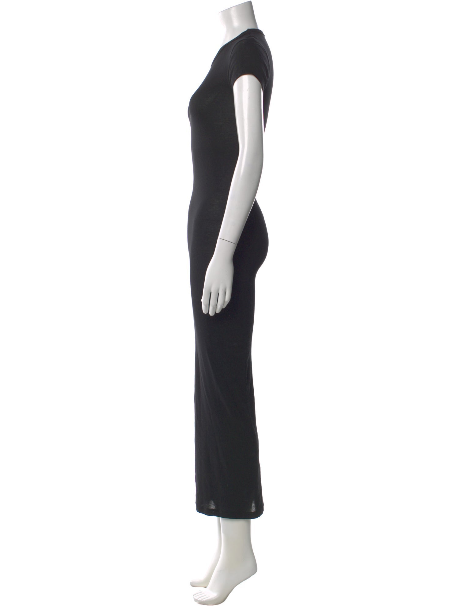 WARDROBE.NYC Crew Neck Long Dress