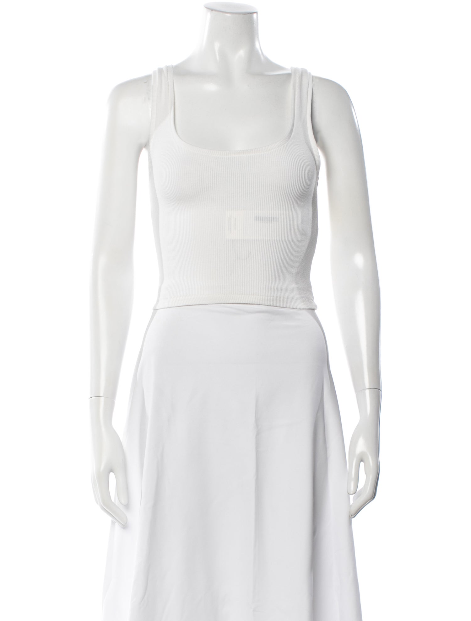 WARDROBE.NYC Scoop Neck Sleeveless Top