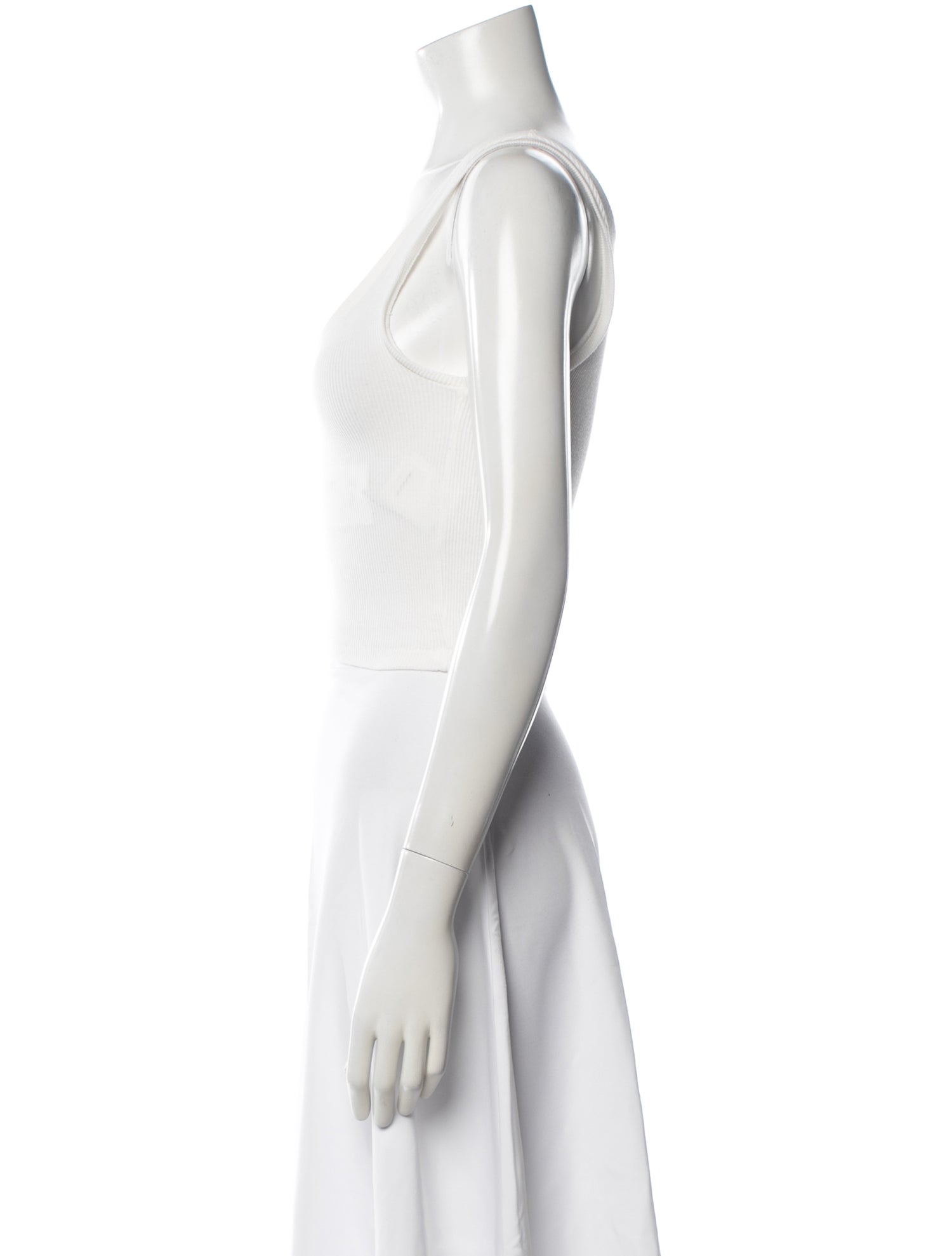 WARDROBE.NYC Scoop Neck Sleeveless Top