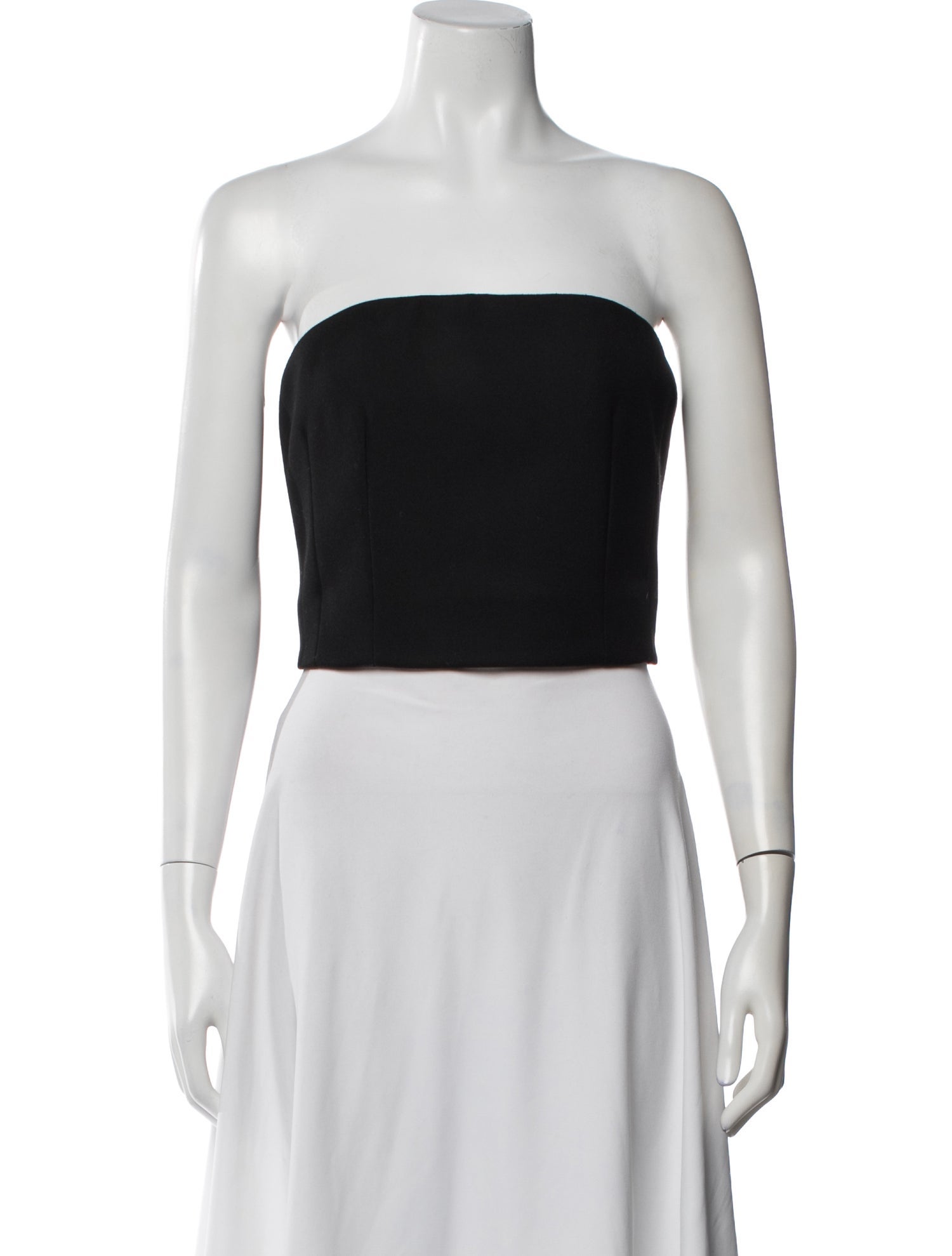 WARDROBE.NYC Nylon Strapless Crop Top