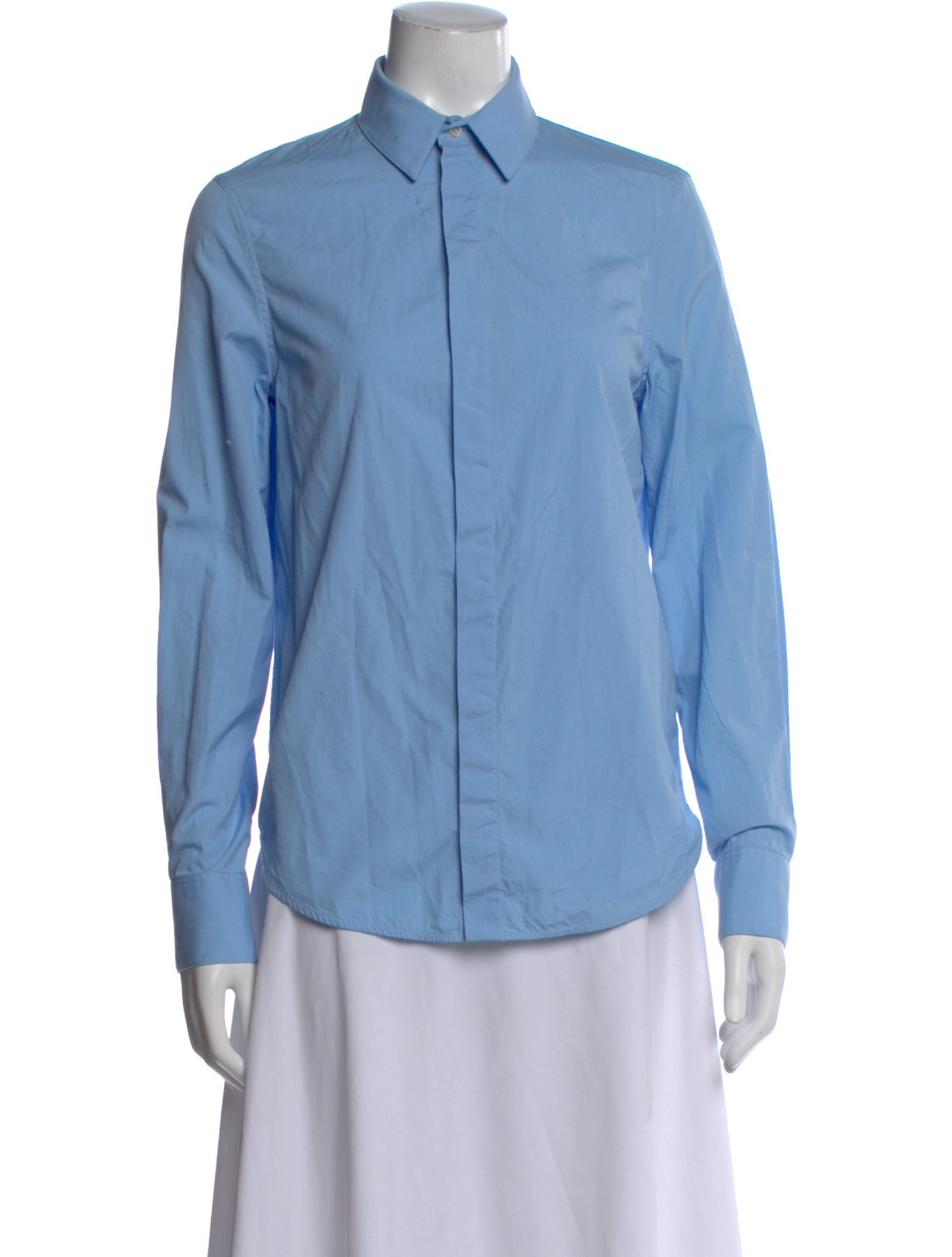 WARDROBE.NYC Long Sleeve Button-Up Top