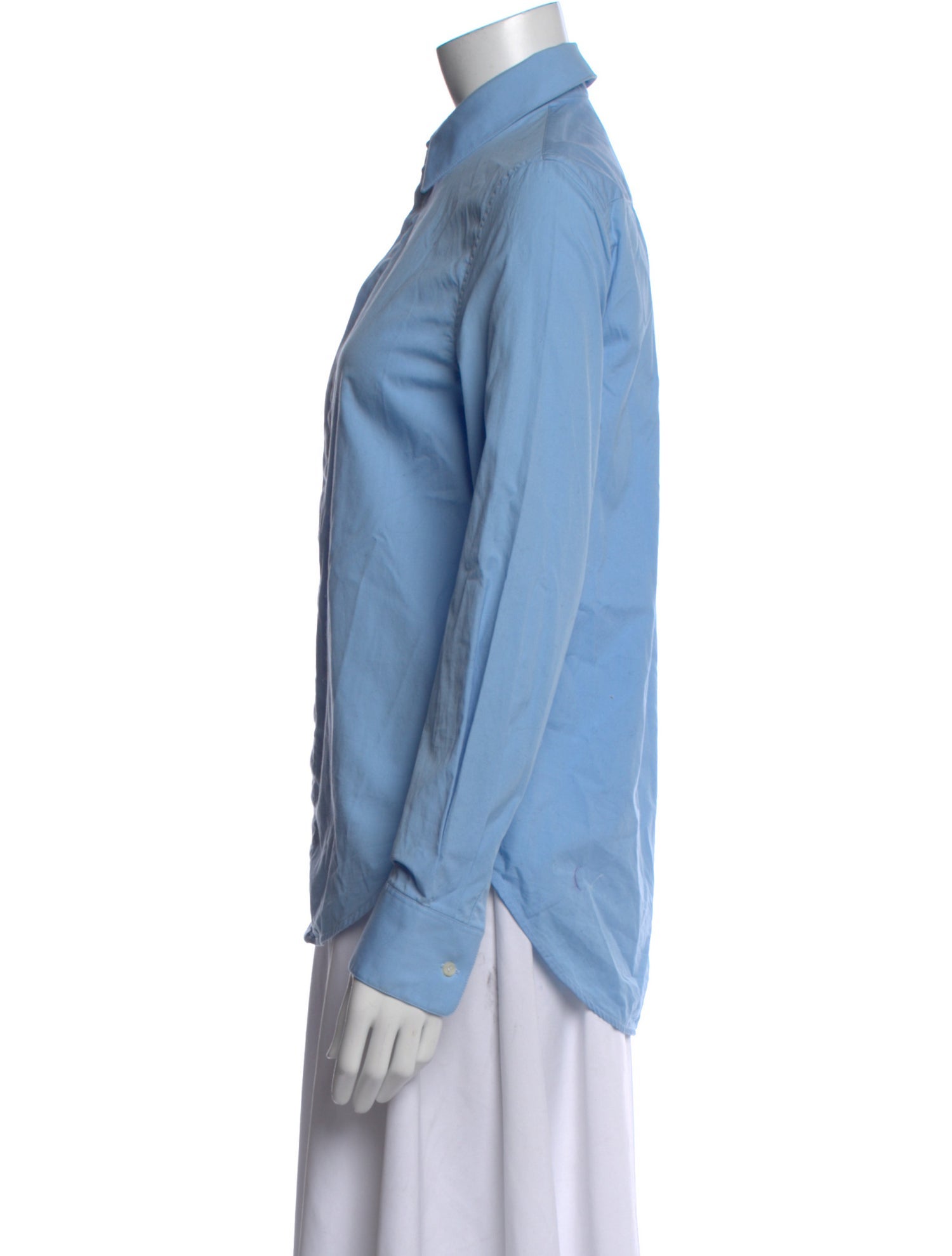 WARDROBE.NYC Long Sleeve Button-Up Top