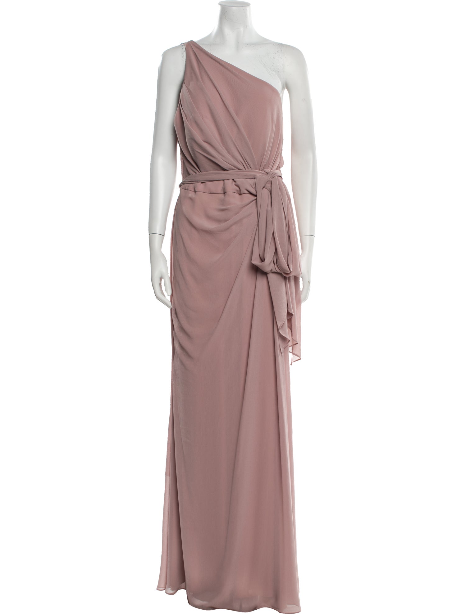 Watters One-Shoulder Long Dress