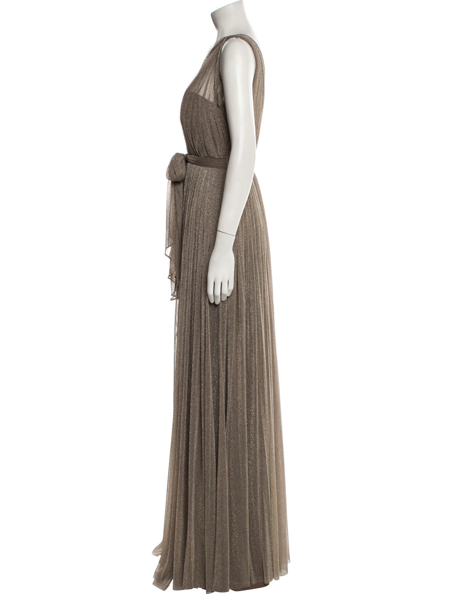 Watters One-Shoulder Long Dress