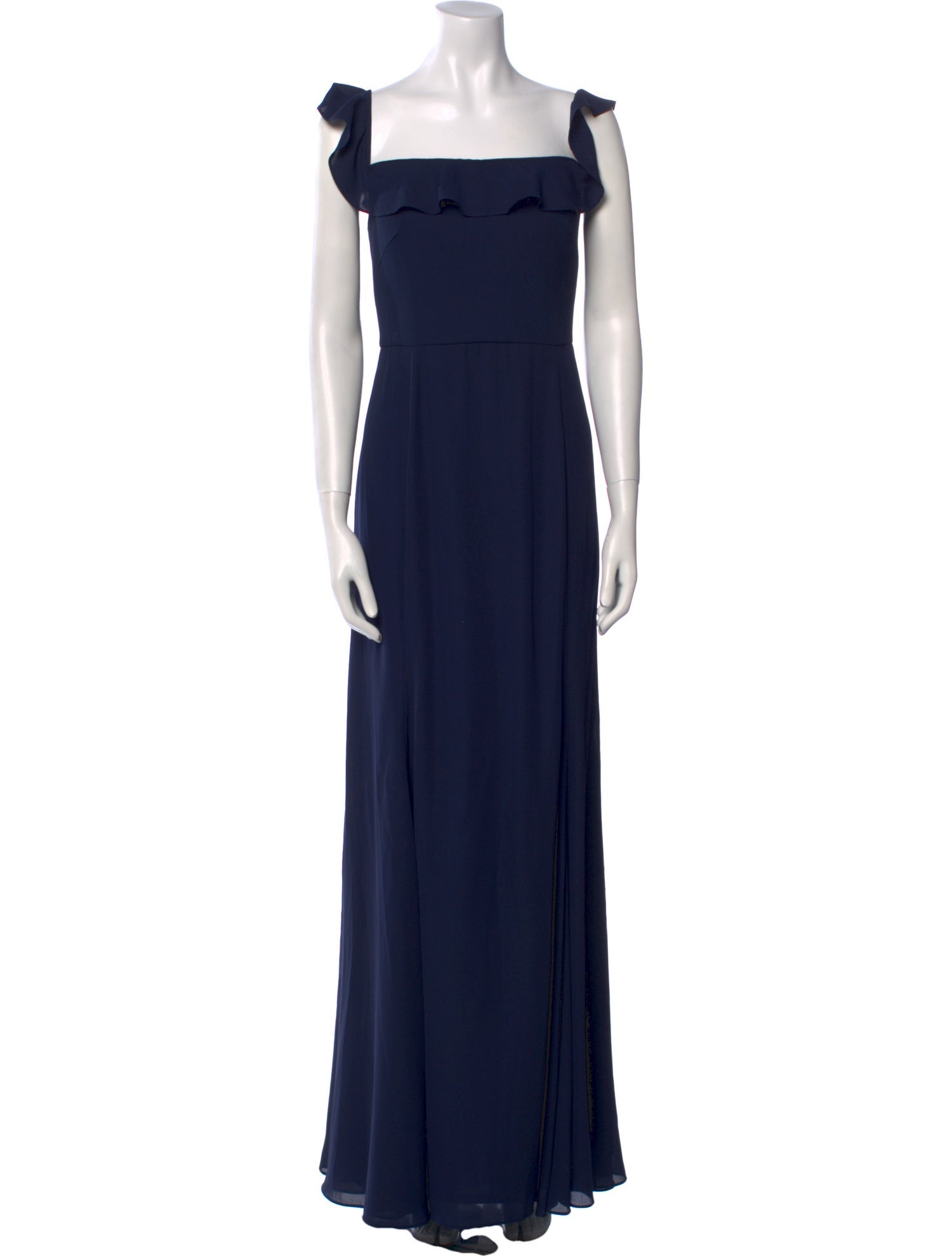 Watters Square Neckline Long Dress