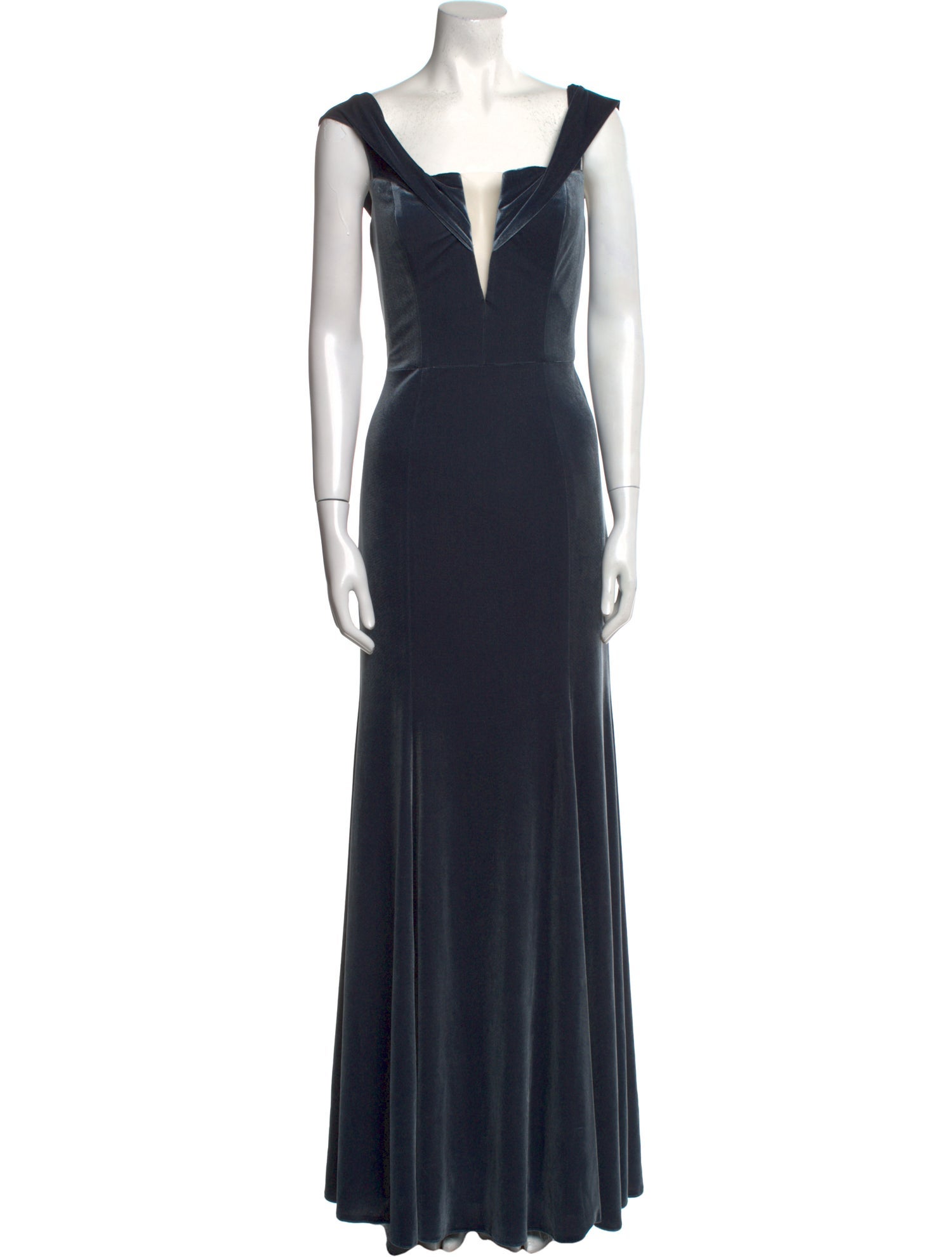 Watters Square Neckline Long Dress
