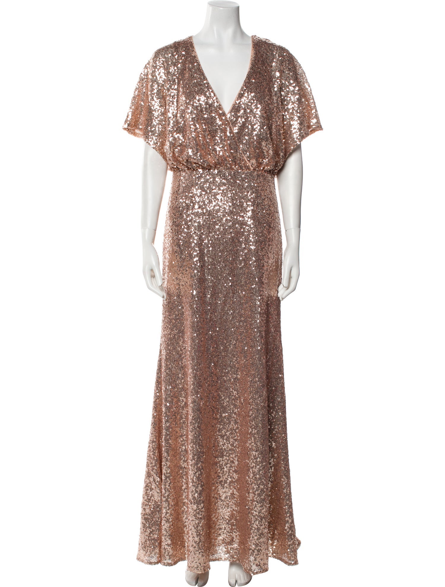 Watters V-Neck Long Dress