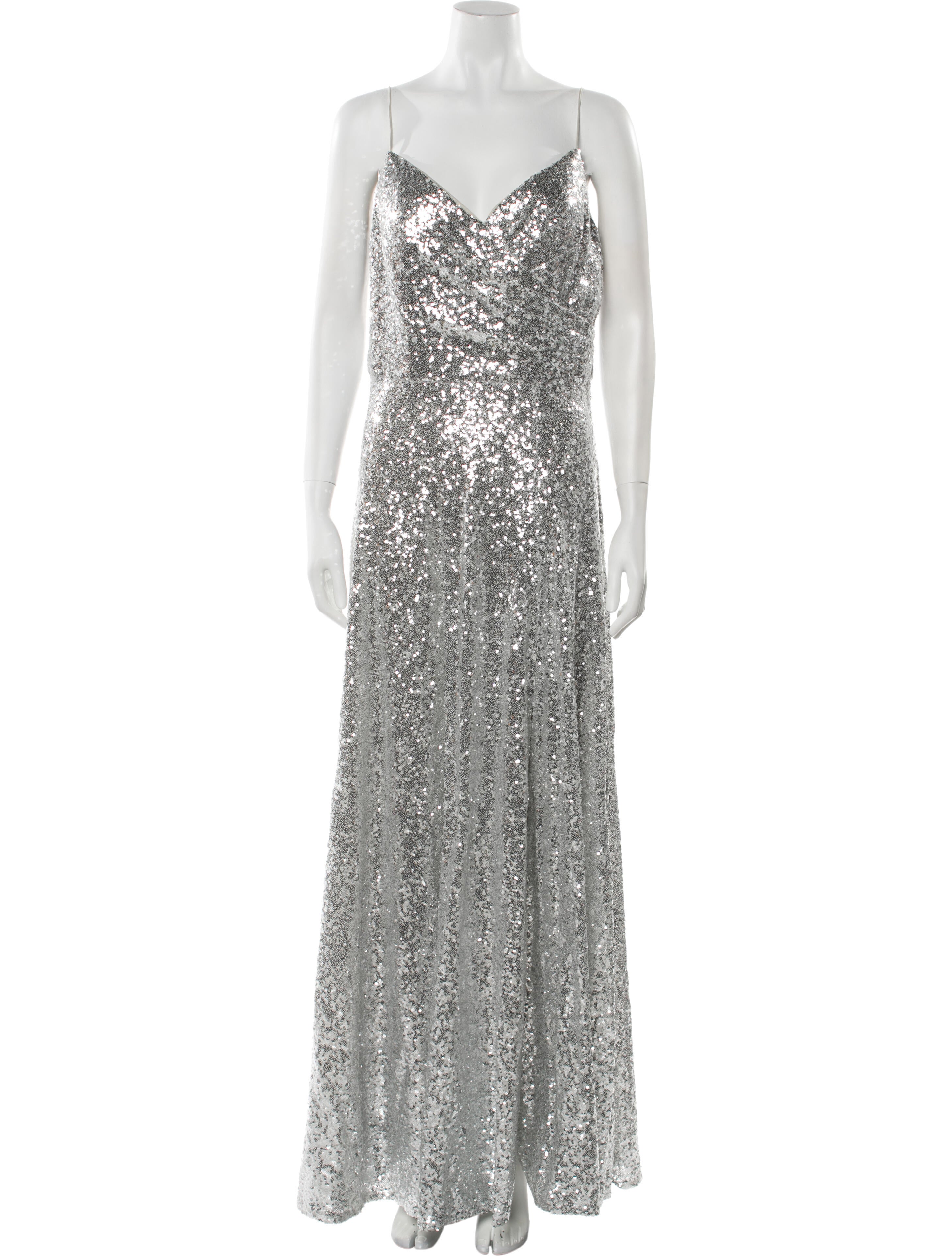 Watters V-Neck Long Dress