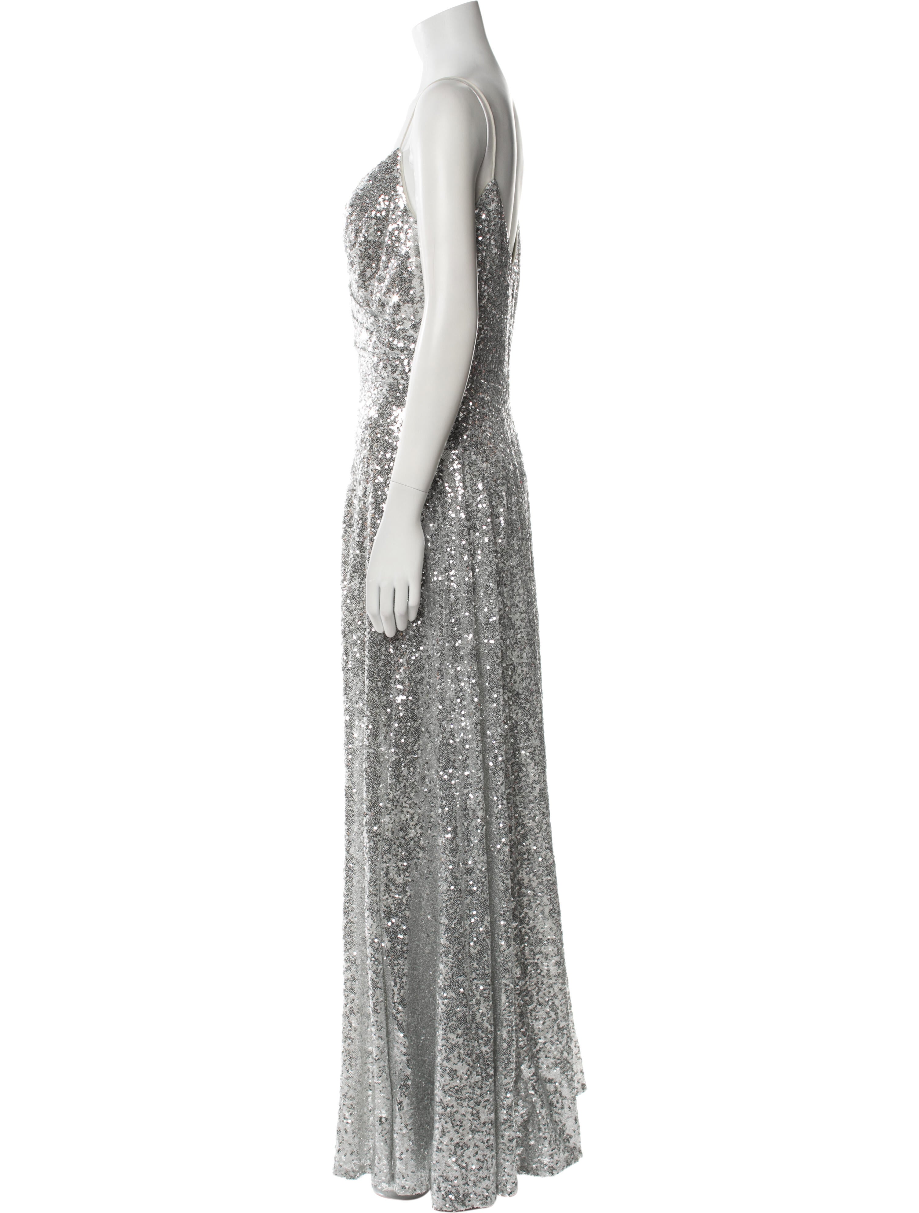 Watters V-Neck Long Dress