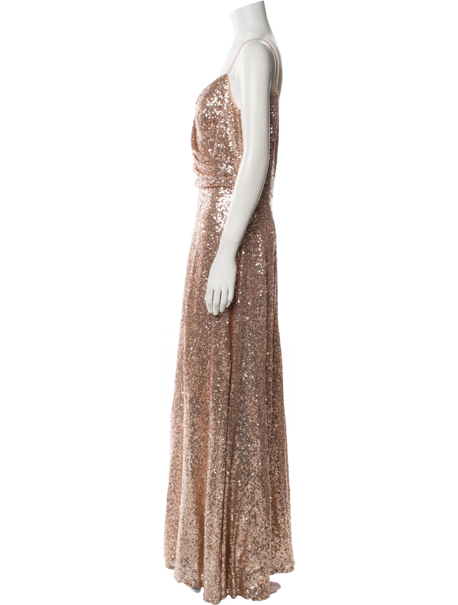 Watters V-Neck Long Dress