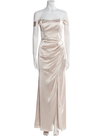 Watters Off-The-Shoulder Long Dress