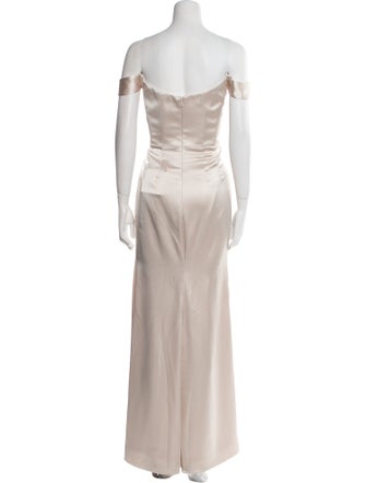 Watters Off-The-Shoulder Long Dress