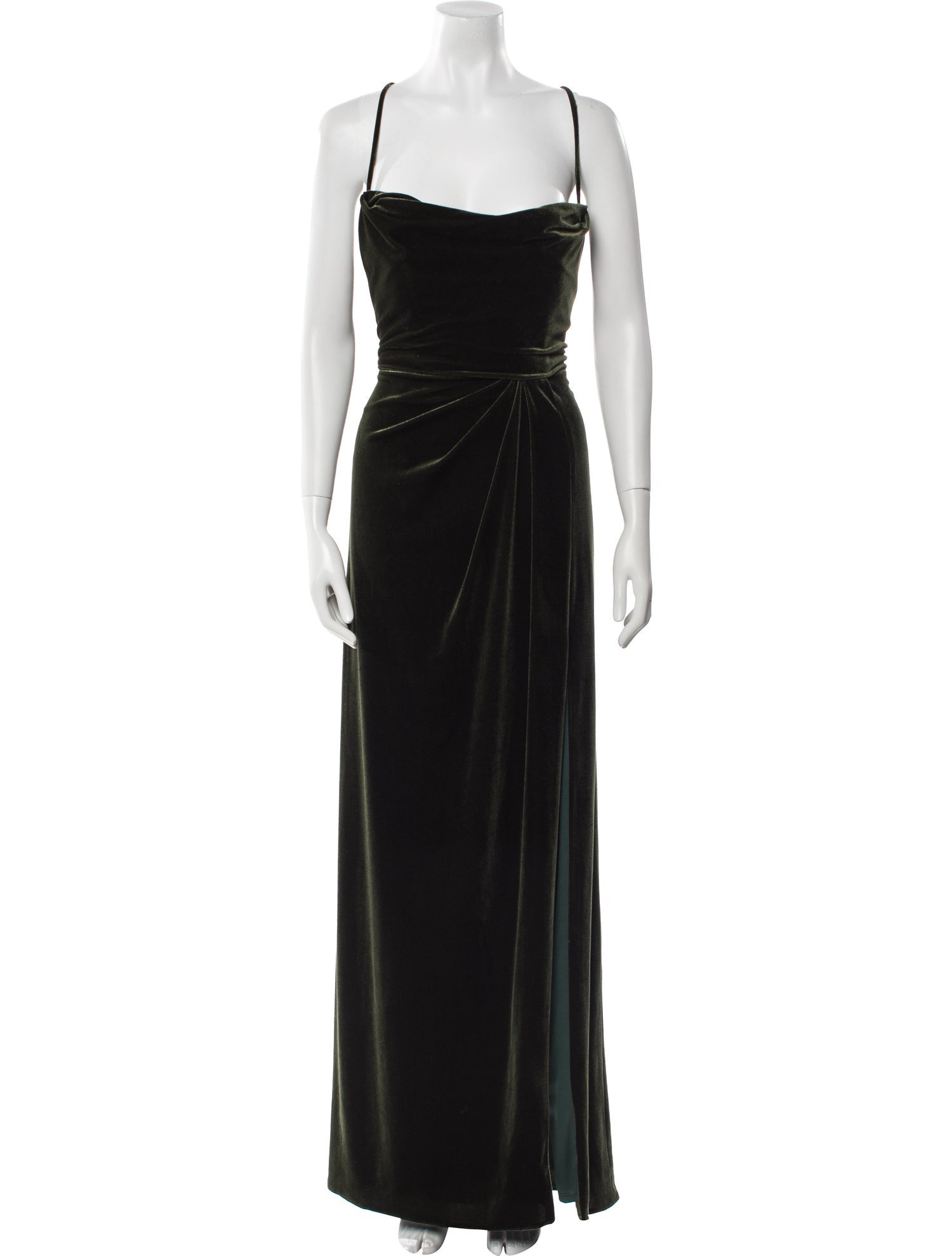 Watters Square Neckline Long Dress